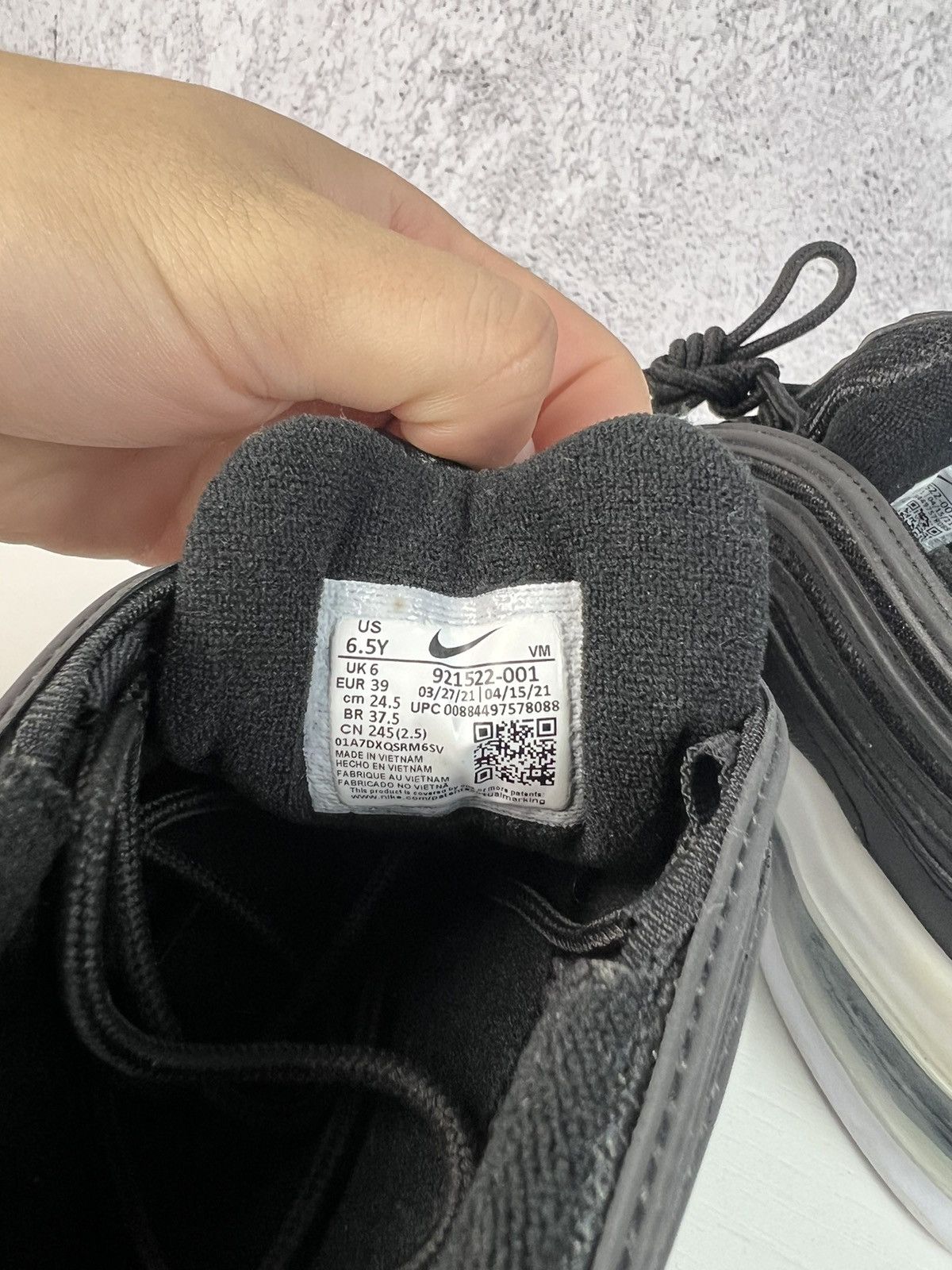 Nike Nike AIR MAX 97 black white Sneakers Size US 6.5 / IT 36.5 - 4 Thumbnail