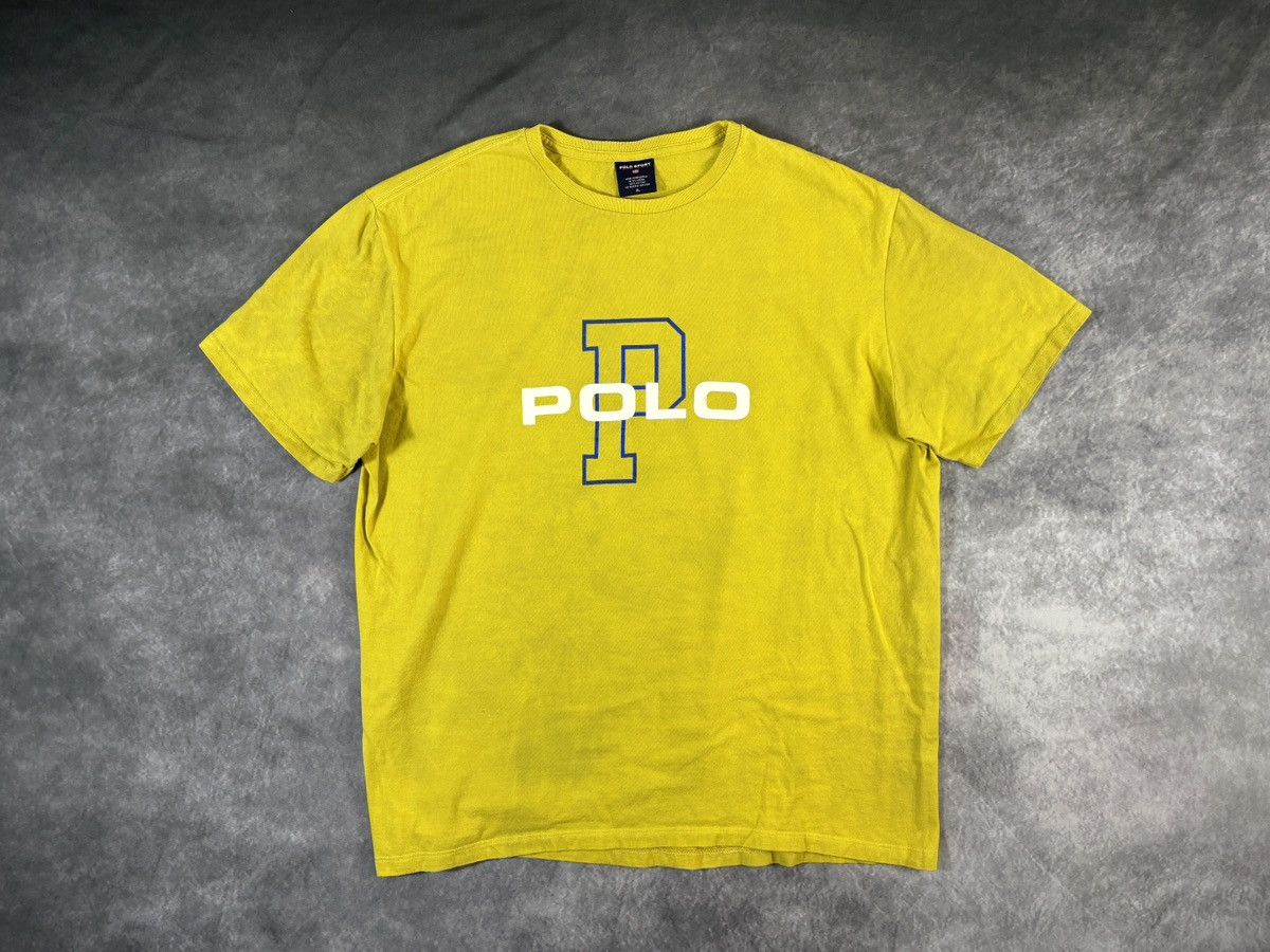 Polo Ralph Lauren Vintage Polo Sport Tee Ralph Lauren Y2K Big P Logo Size US XL / EU 56 / 4 - 9 Thumbnail