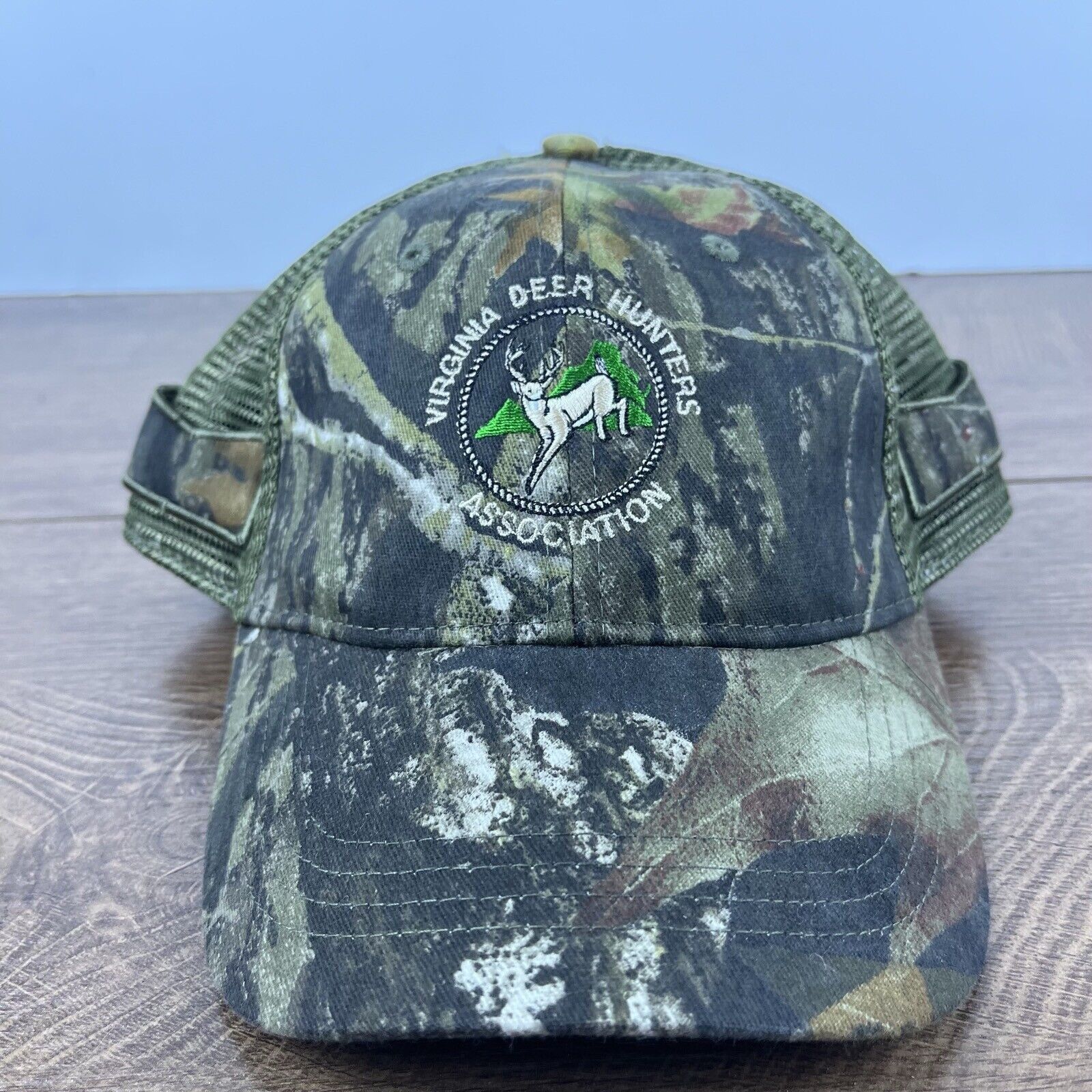 Other Virginia Deer Hunters Hat Camo Green Hat Adjustable Hat Asso Size ONE SIZE - 2 Thumbnail