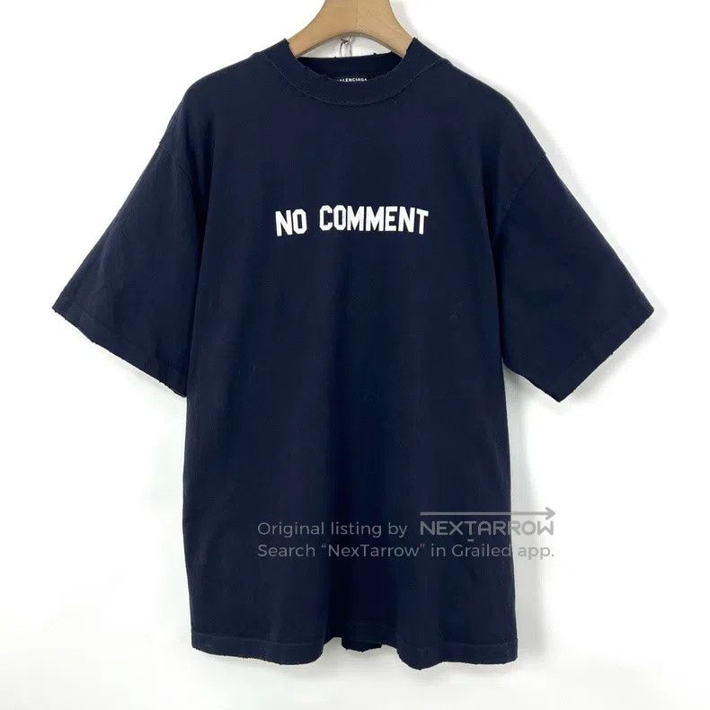Balenciaga Balenciaga Printed Washed Hole Short Sleeve T-Shirt Size US XXS / EU 40 - 1 Thumbnail