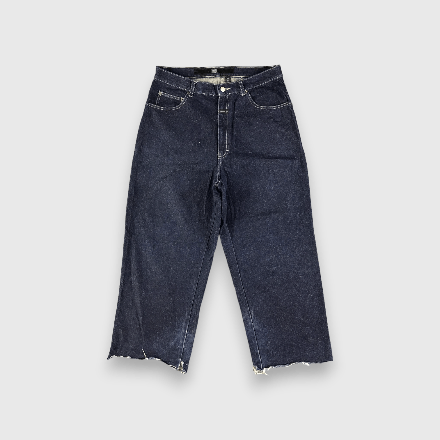 Japanese Brand Marithe Francois Girbaud Jeans Cropped Denim -J2694 Size US 35 - 1 Thumbnail