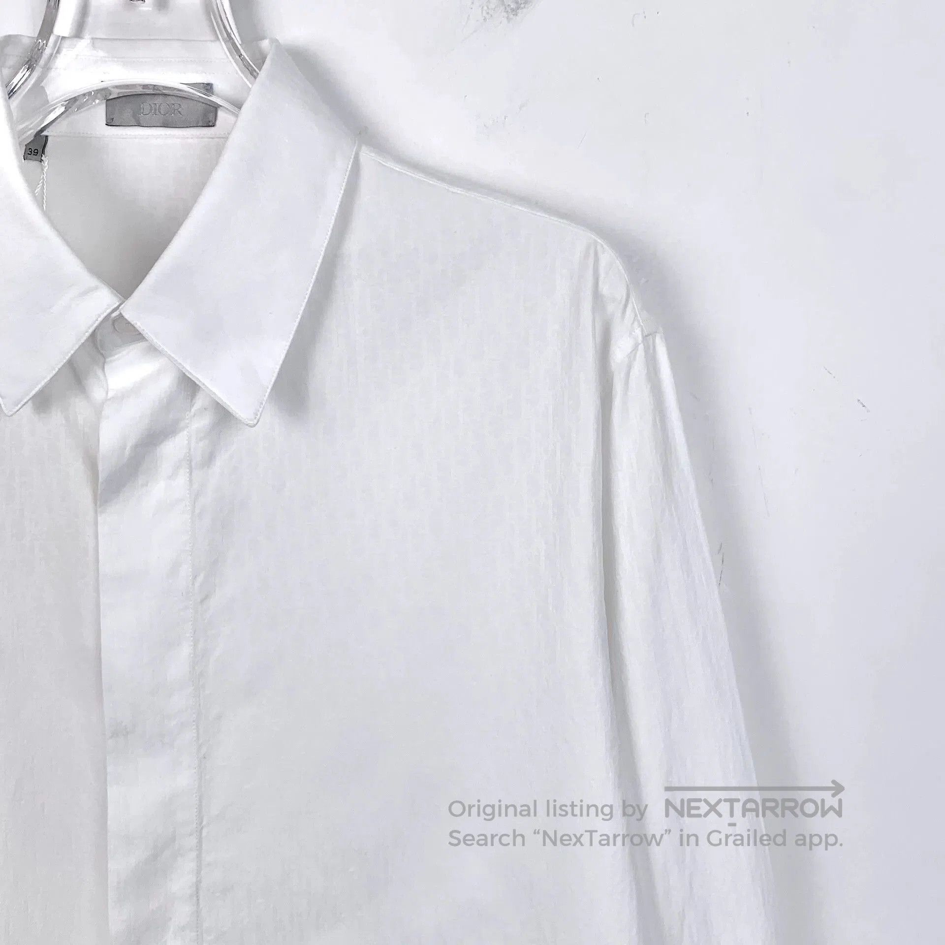 Dior Dior White Logo Monogram Cotton Shirt. Size US M / EU 48-50 / 2 - 3 Thumbnail