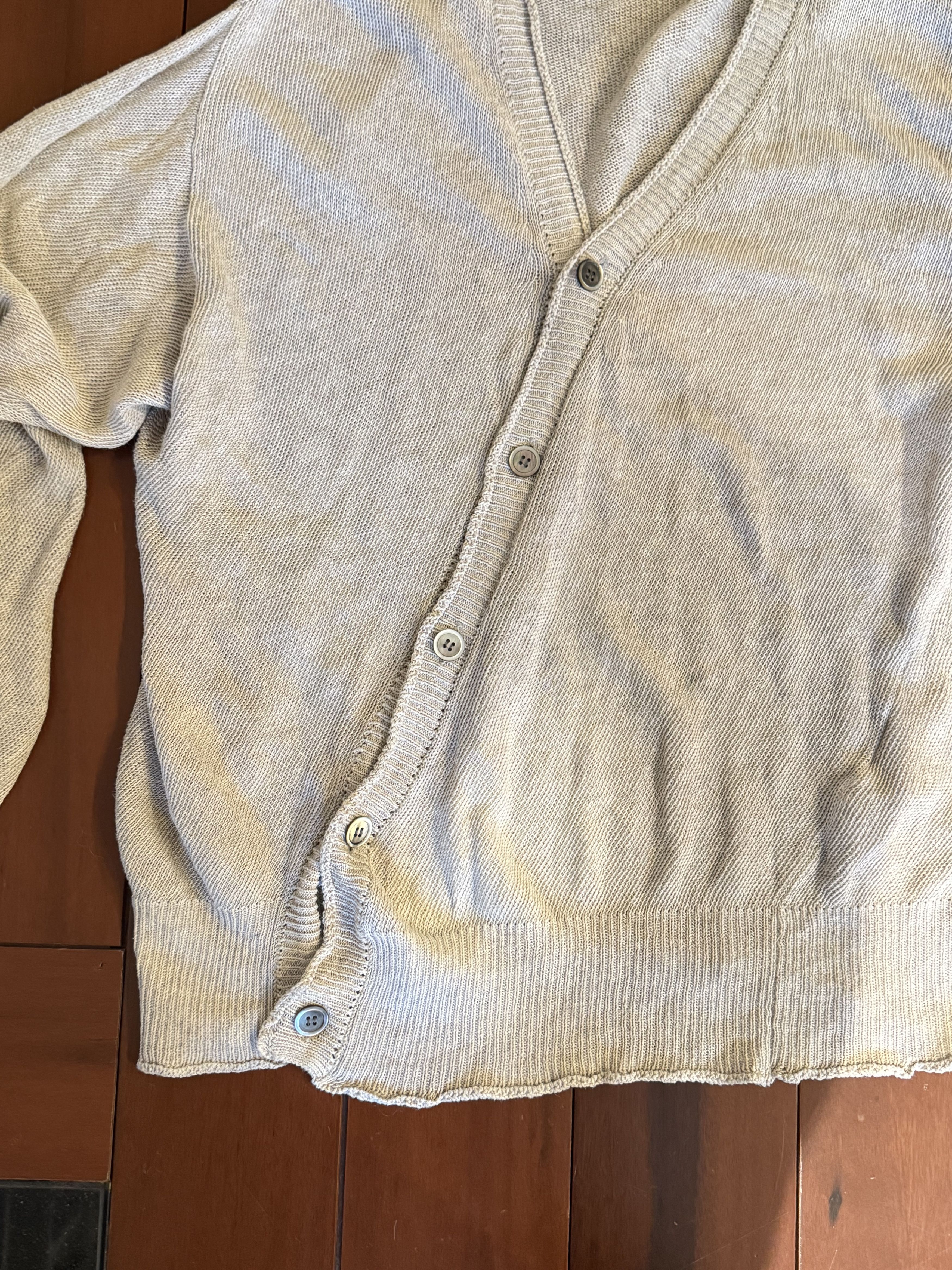 Comme des Garcons Homme Comme des Garcons Homme 90s Vintage Asymmetrical Cardigan Size US L / EU 52-54 / 3 - 2 Thumbnail
