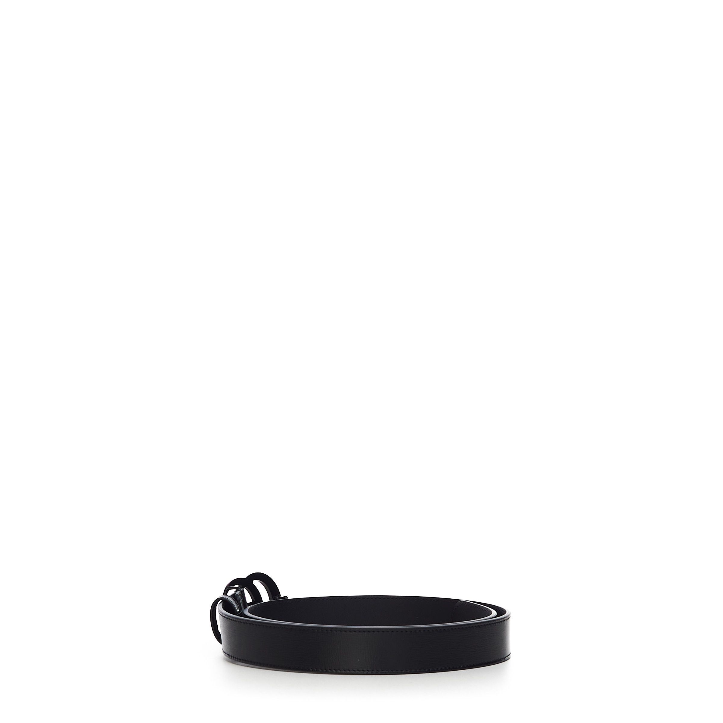 Gucci Black Leather Belt With Black GG Marmont Buckle Size 90 Size ONE SIZE - 4 Thumbnail
