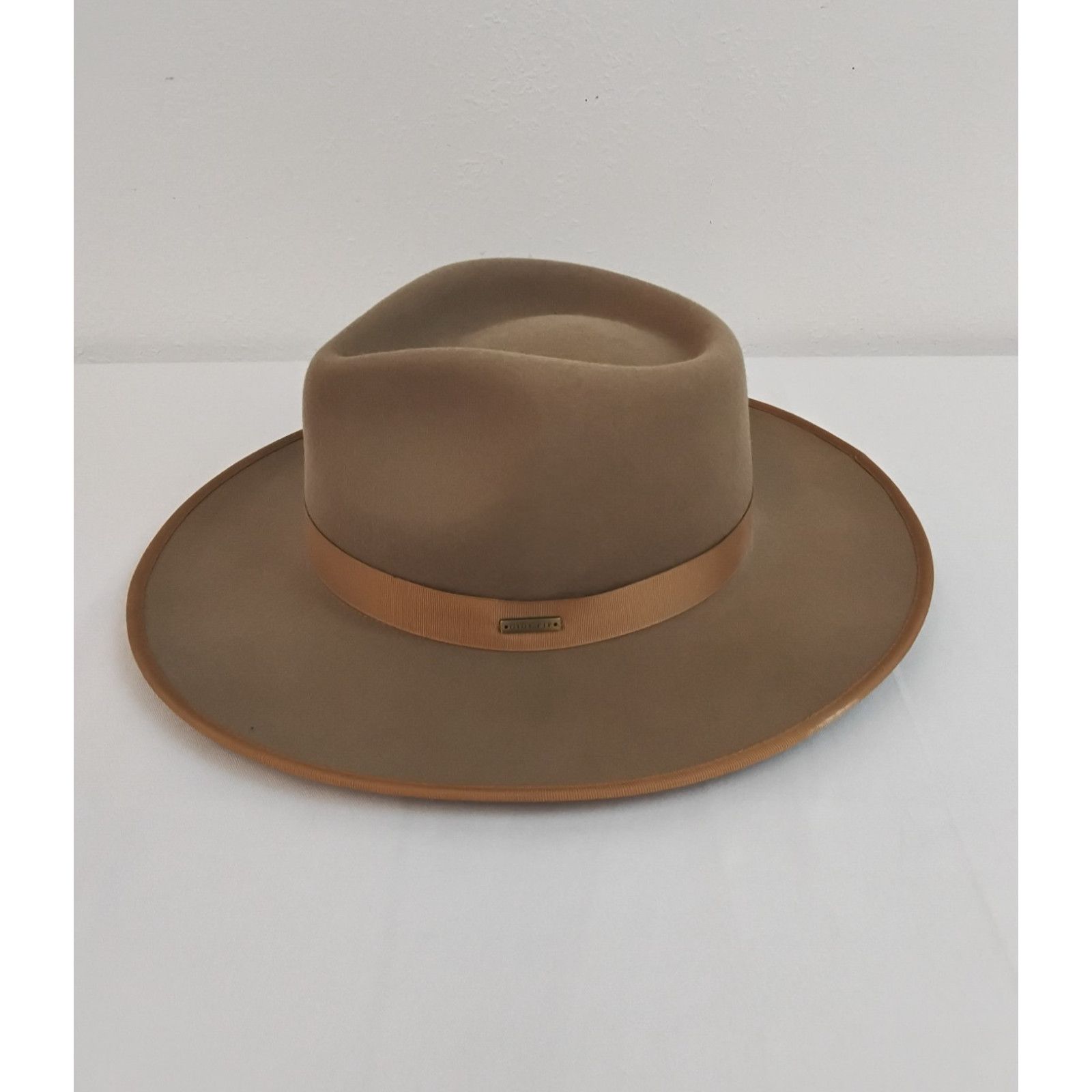 Other Gigi Pip Wide Fedora Hat Women's 59 Beige Australian Wool Size ONE SIZE - 6 Thumbnail
