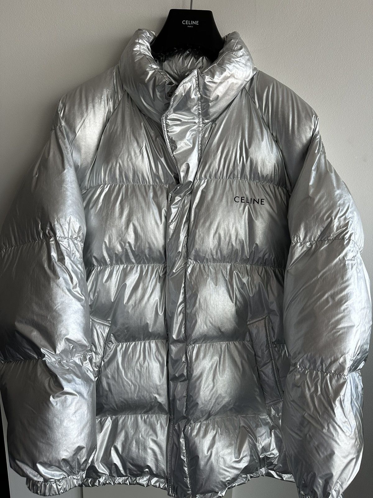Celine × Hedi Slimane $4,500 Runway Celine Hedi Slimane Coat Goose Down Size US XXL / EU 58 / 5 - 12 Thumbnail