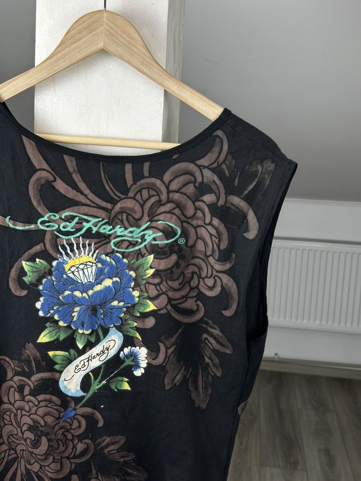 Ed Hardy Vintage Ed Hardy Top Sleeveless Big Logo Y2K USA Size S / US 4 / IT 40 - 3 Thumbnail
