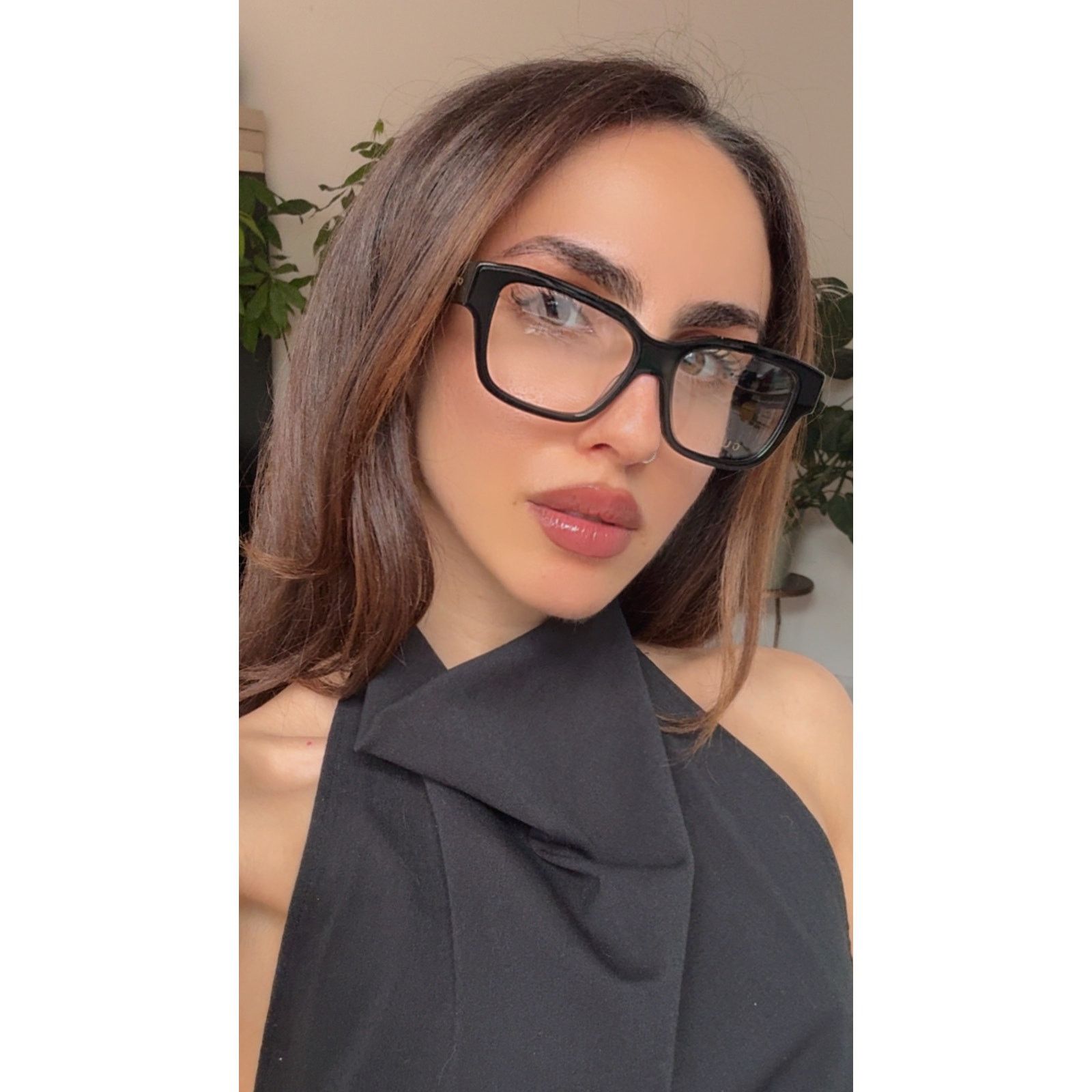 Gucci NEW Gucci GG1428O Black Unisex Square Eyeglasses Frames Size ONE SIZE - 9 Thumbnail