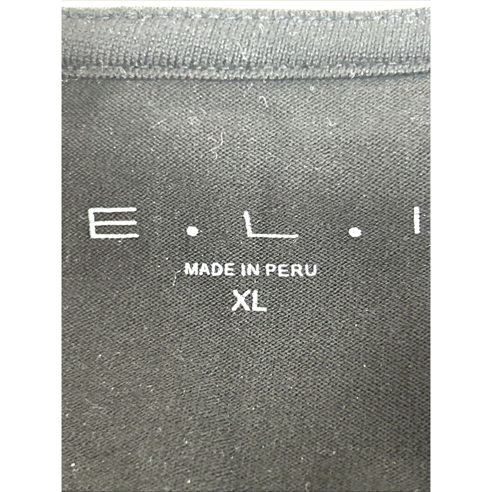 Other E.L.I Tunic Top XL Black White Trim Long Sleeve V-Neck Butt Size XL / US 12-14 / IT 48-50 - 9 Thumbnail
