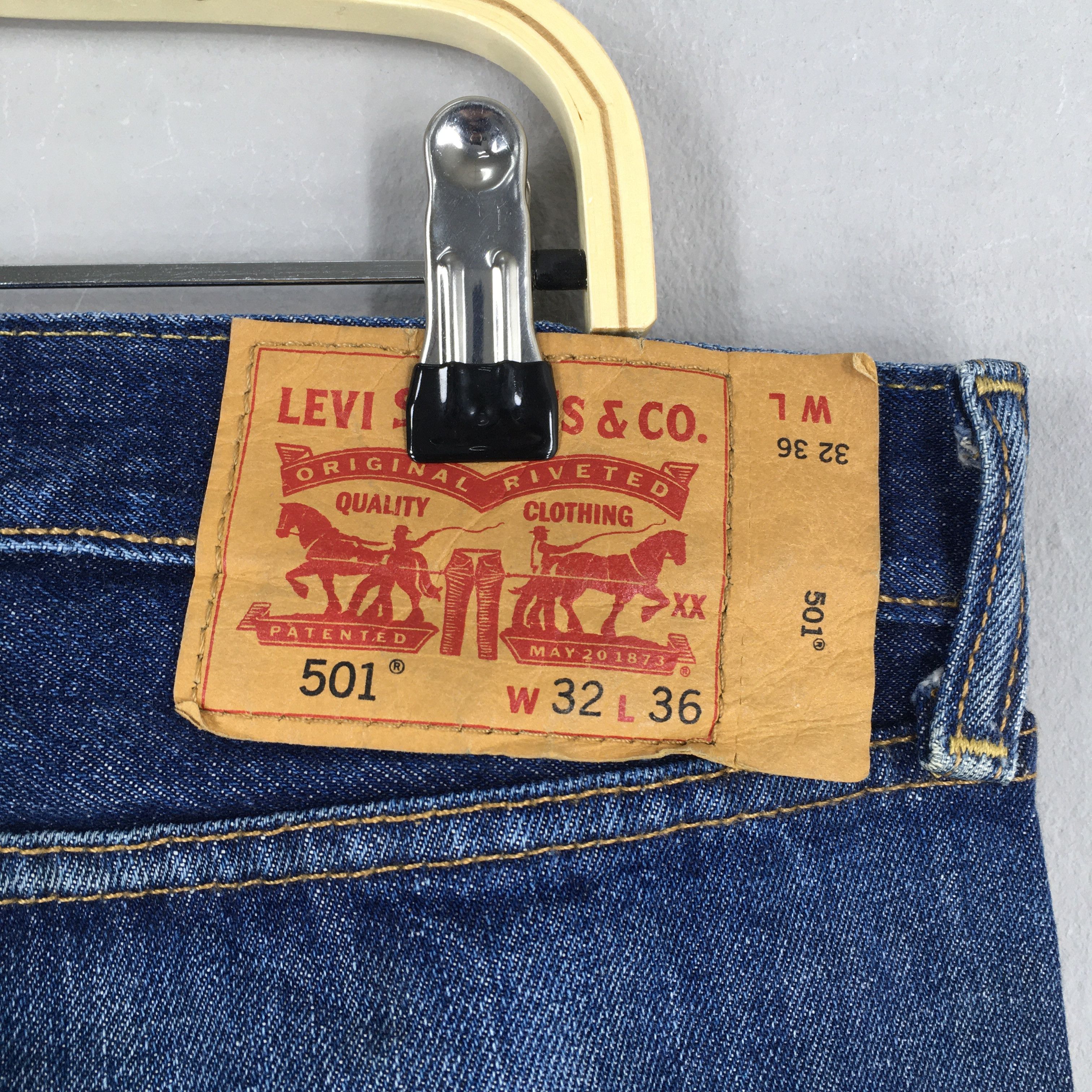 Levi's Size 29x32 Vintage 90s Levi's 501 Splash Stonewash S47 Size US 33 - 10 Thumbnail