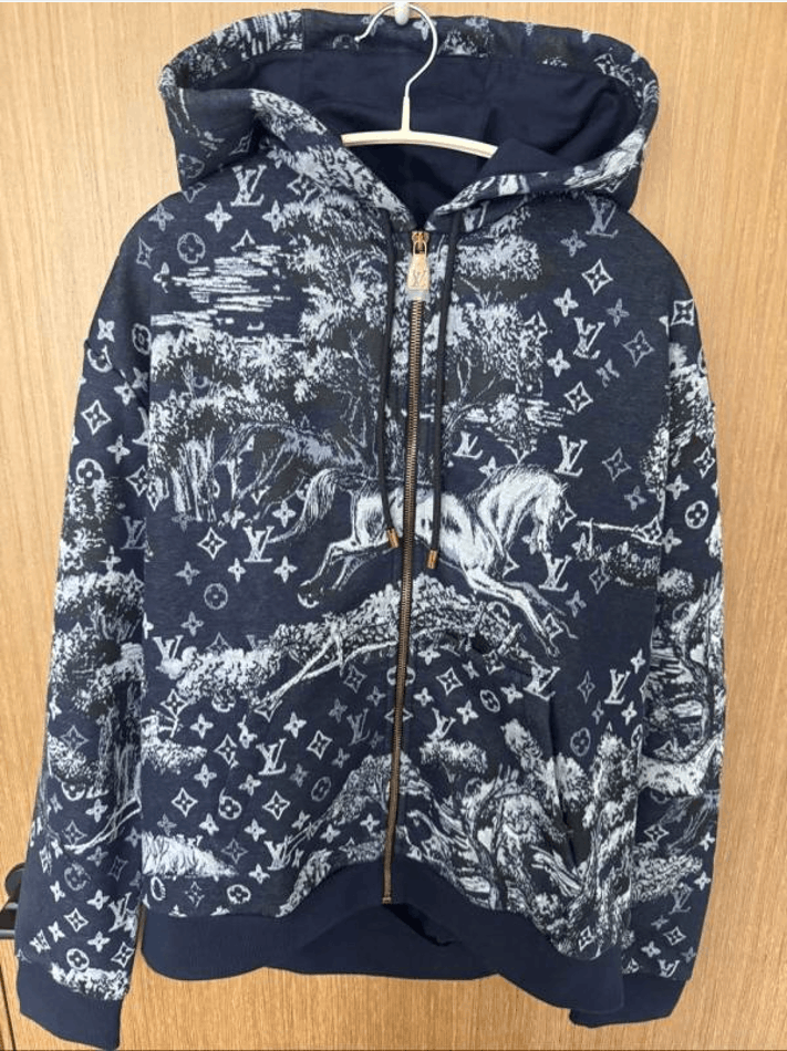 Louis Vuitton Louis Vuitton SS24 Pearl Zip Hoodie | Grailed