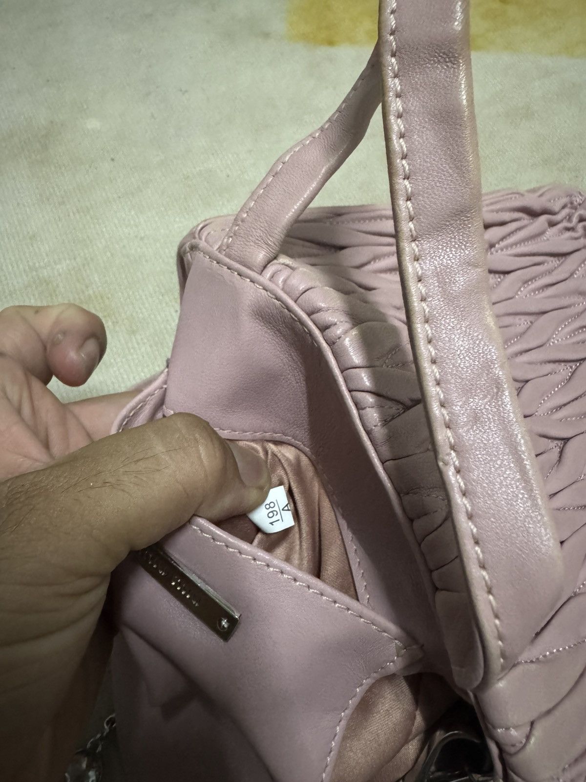 Miu Miu Miu miu crystal leather handbag Size ONE SIZE - 14 Thumbnail