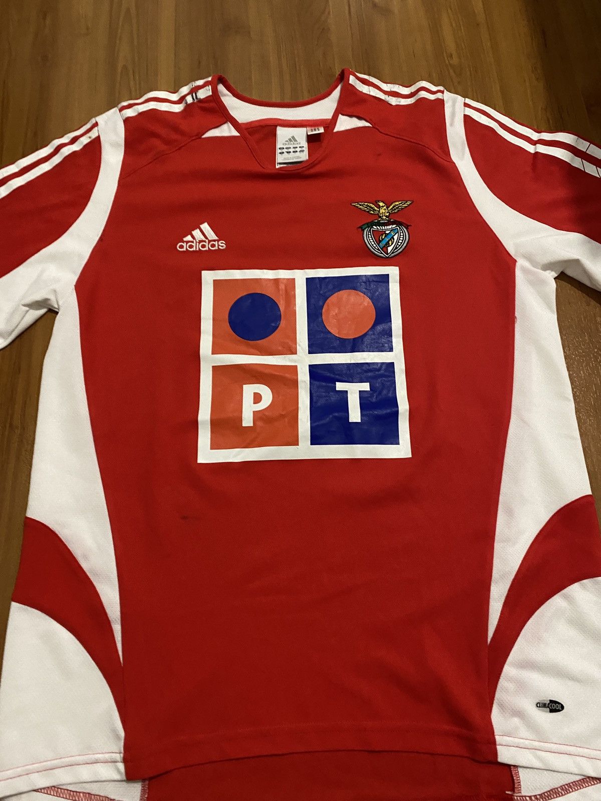 Adidas Benfica jersey vintage Size US M / EU 48-50 / 2 - 2 Thumbnail