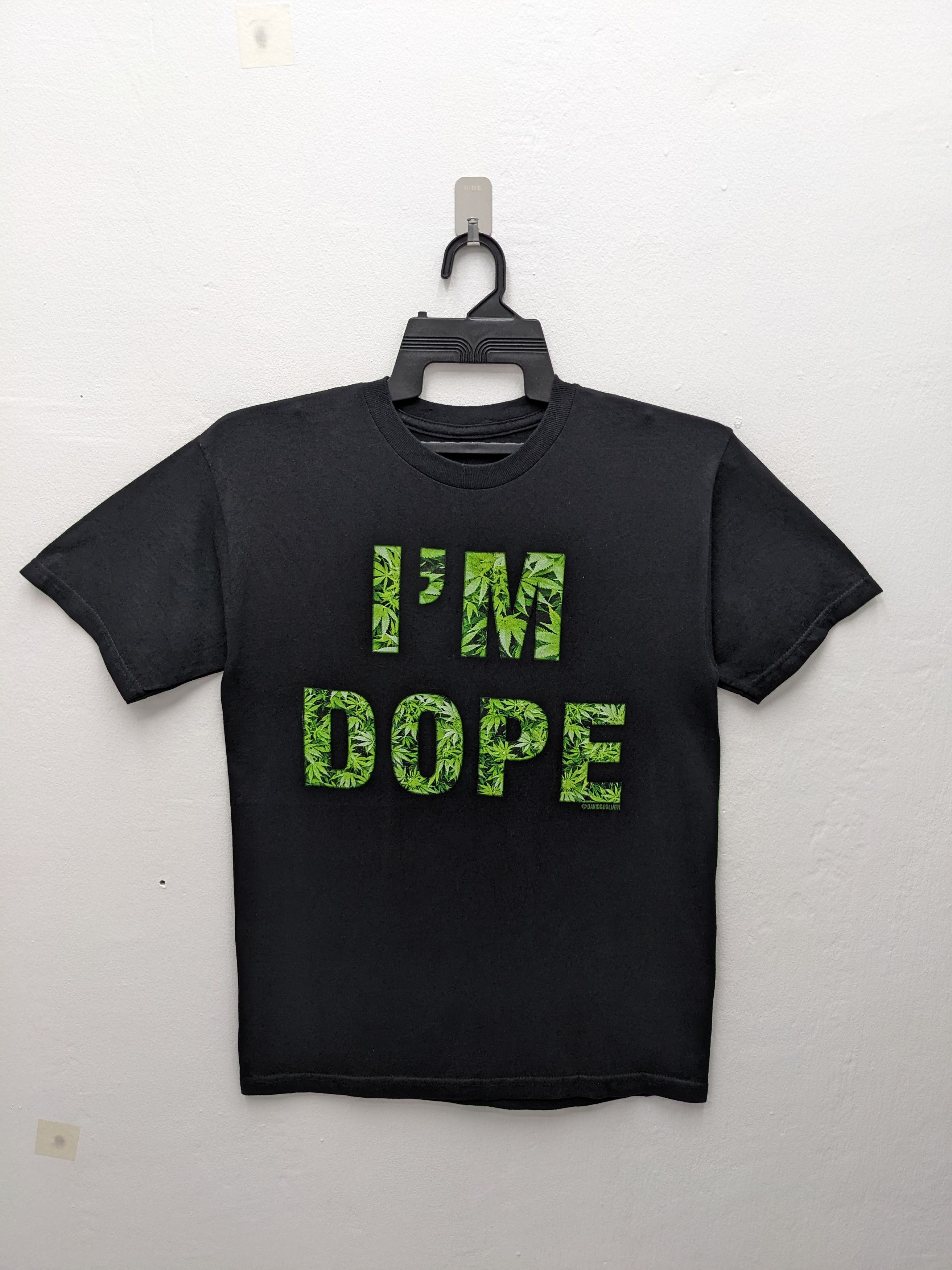 Goliath DAVID GOLIATH DESIGNER I'M DOPE MARIJUANA TSHIRT Size US S / EU 44-46 / 1 - 2 Thumbnail