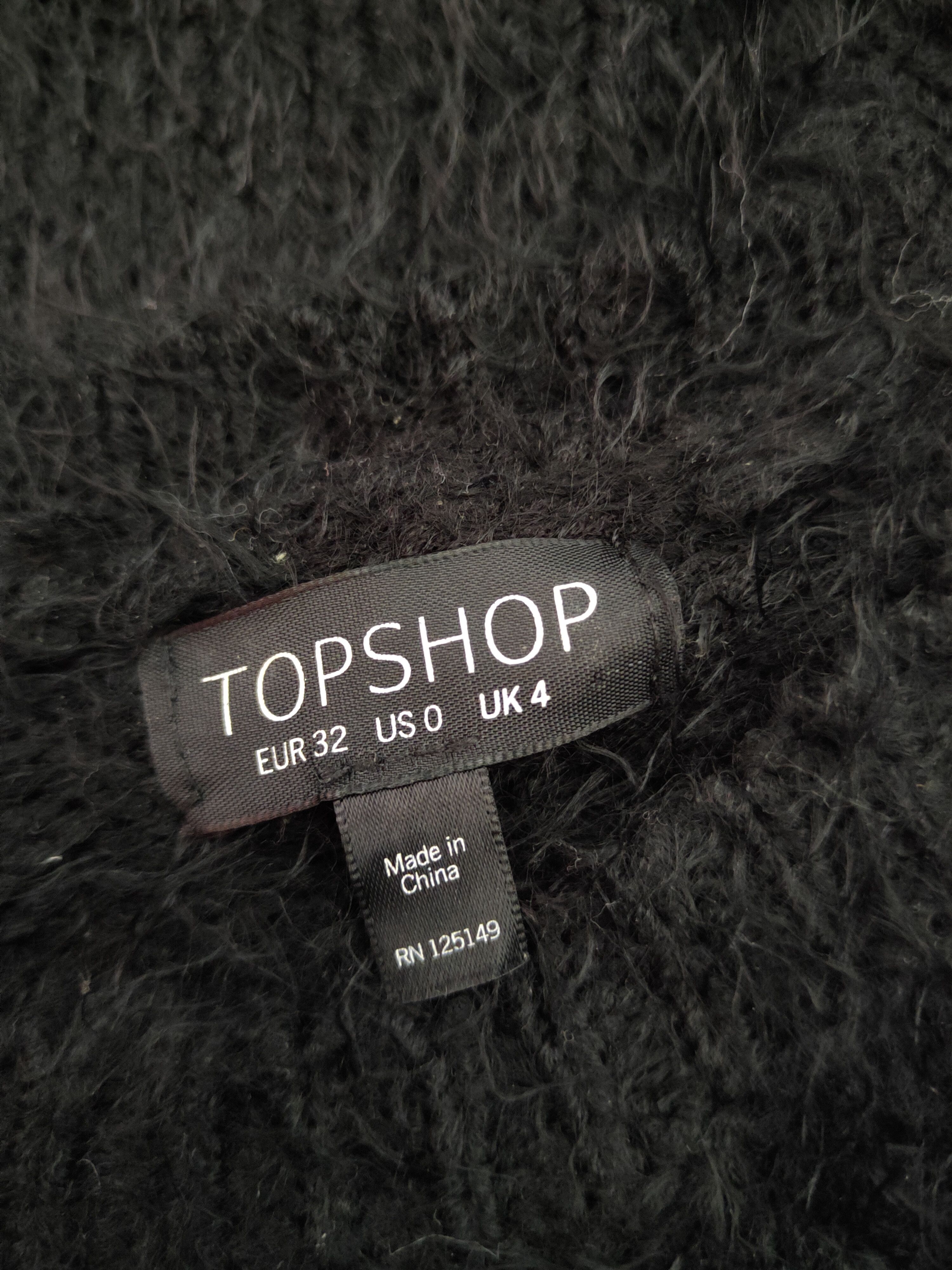 Japanese Brand × Vintage Topshop Black Shag Shaggy Fur Mohair Knitwear #S1911 Size S / US 4 / IT 40 - 12 Thumbnail