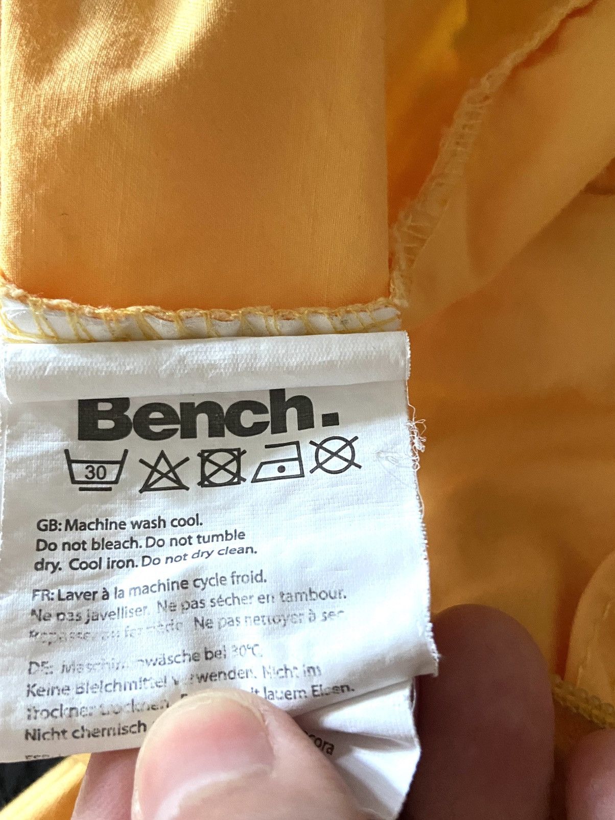 Bench Bench yellow windbreaker jacket with hood Size M / US 6-8 / IT 42-44 - 10 Thumbnail