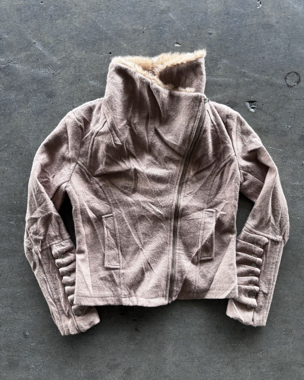 If Six Was Nine Helmut Lang Ekam Lgb Style Fur Assymetrical Jacket Size US M / EU 48-50 / 2 - 4 Thumbnail