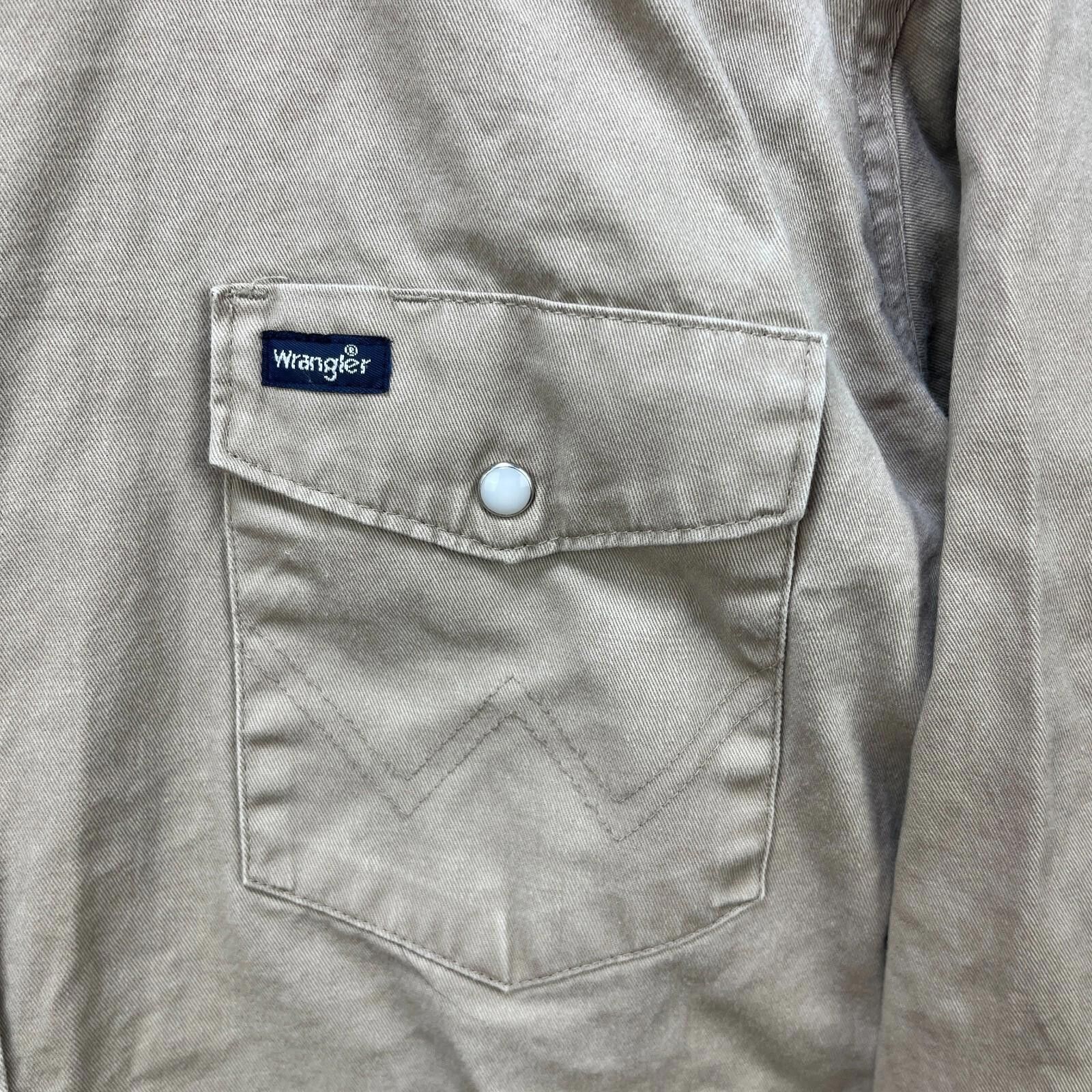 Wrangler Vintage 90s Wrangler Snap Button-Up Long Sleeve Shirt XL Size US XL / EU 56 / 4 - 3 Thumbnail