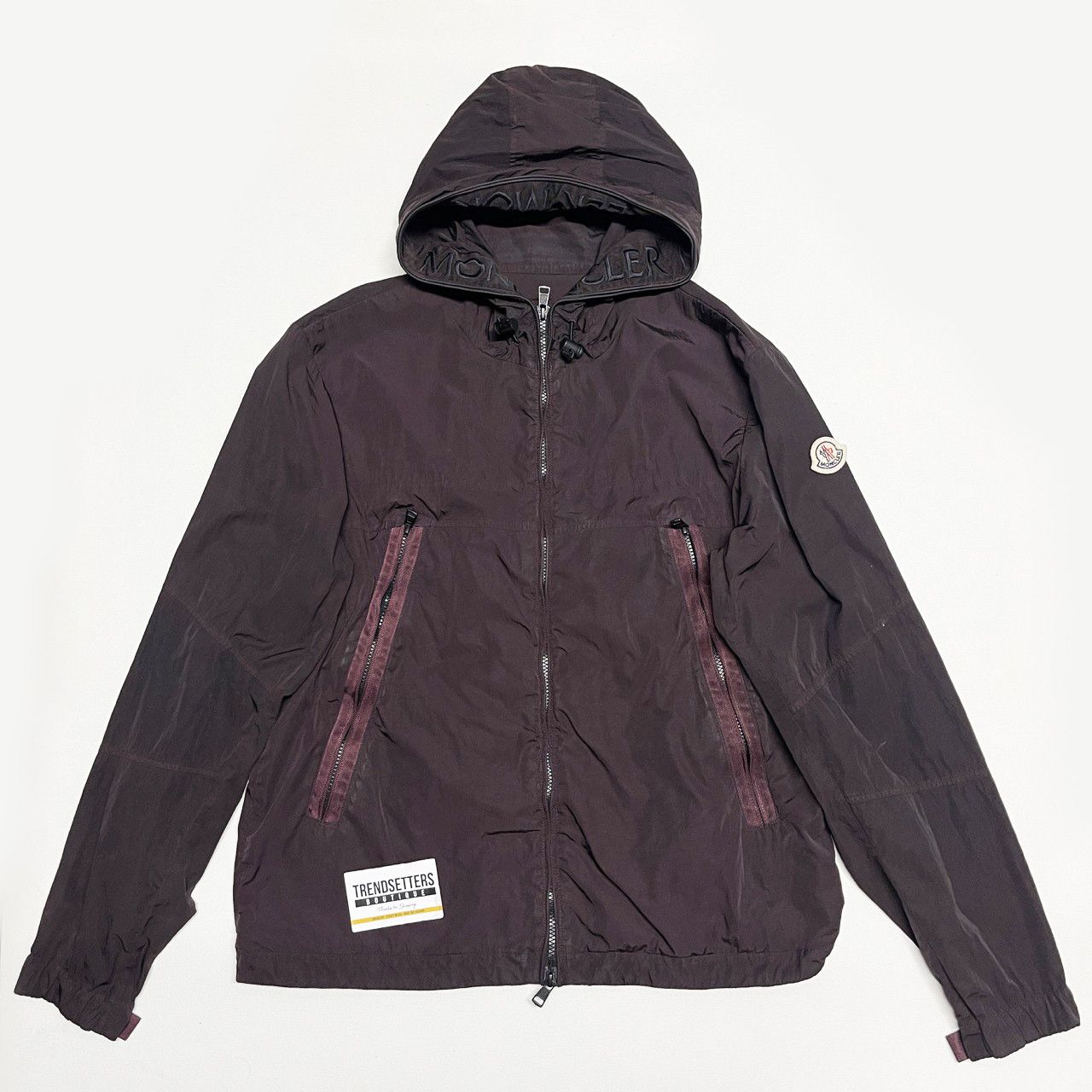 image of Moncler Scie Light Jacket Windbreaker Mens Size 4 XL L in Burgandy