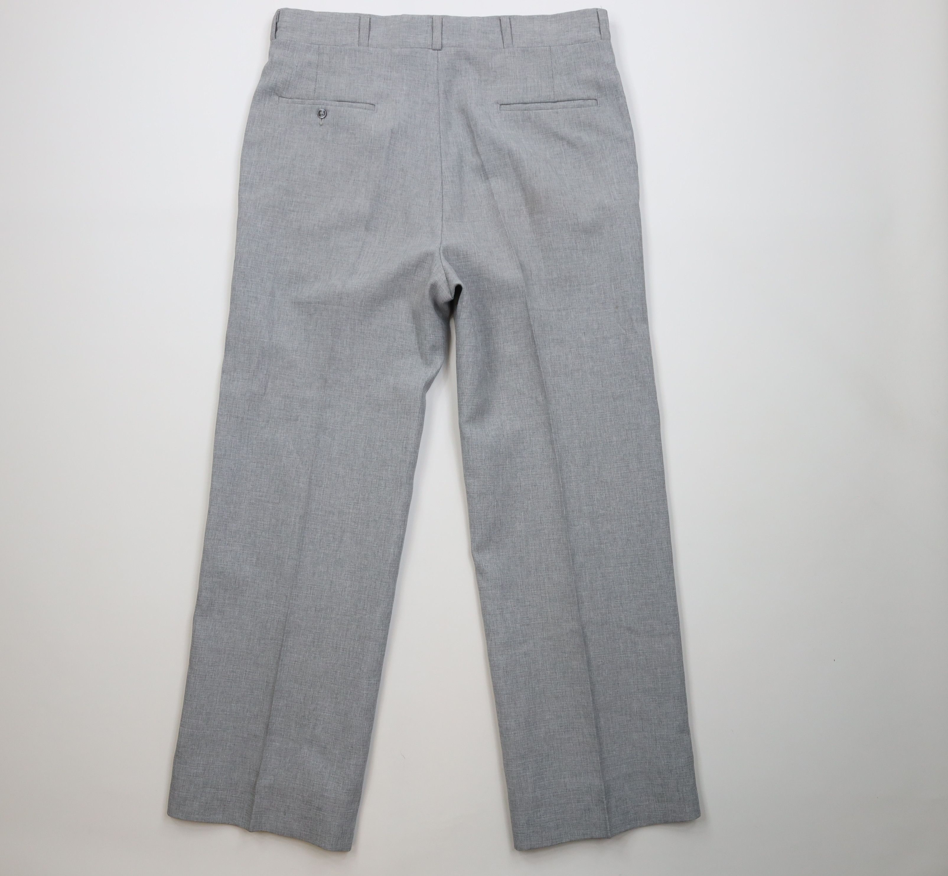 Vintage Vintage 70s Streetwear Flared Wide Leg Chino Pants Gray USA Size US 34 / EU 50 - 10 Thumbnail