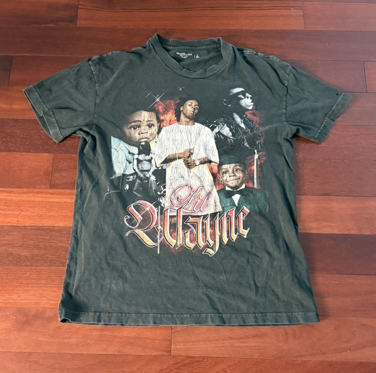 Abercrombie & Fitch Y2K Lil Wayne Abercrombie & Fitch Shirt Large Gray Graphic Size US L / EU 52-54 / 3 - 1 Thumbnail