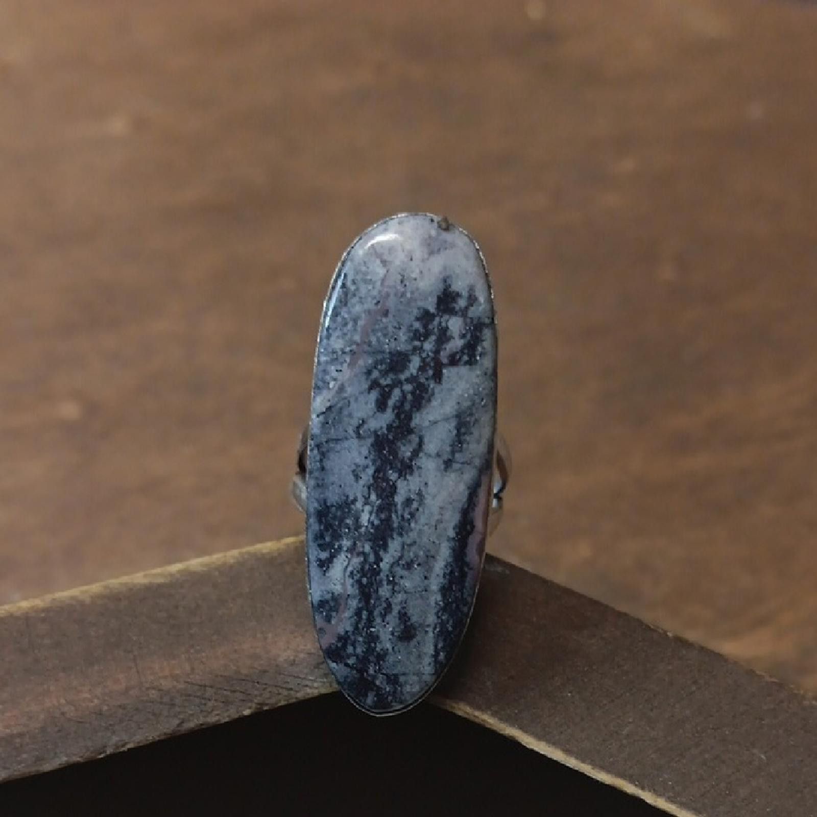 Designer Elegant Porcelain Jasper Stone Ring Size ONE SIZE - 1 Thumbnail