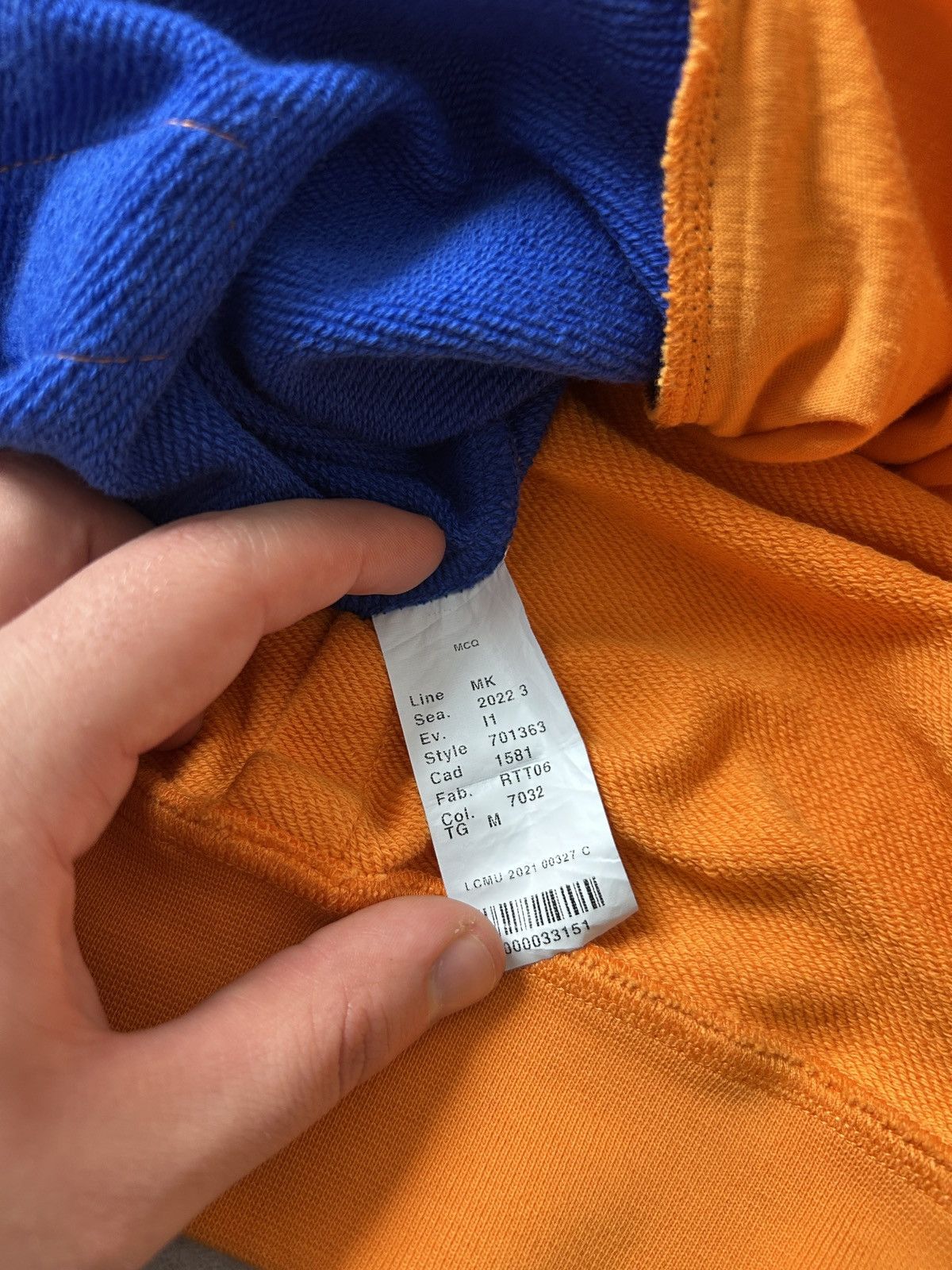 MCQ Corgrow by MCQ oversized hoodies orange/blue mens Size US L / EU 52-54 / 3 - 6 Thumbnail