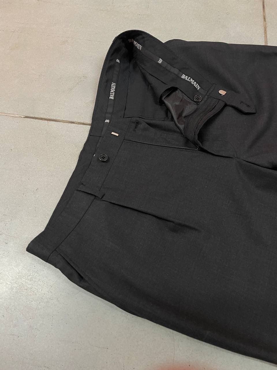 Balmain Vintage Balmain Trousers Wool Dress Pants Size US 36 / EU 52 - 4 Thumbnail