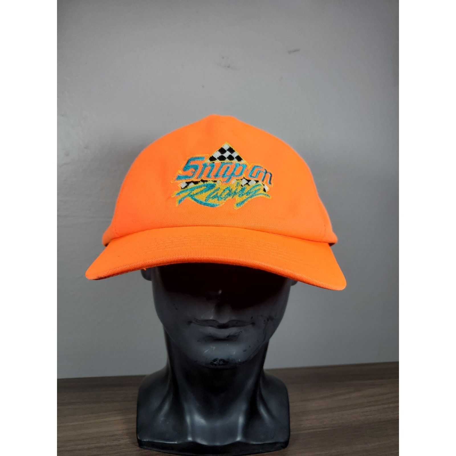 NASCAR × Vintage Snap-On Racing Hat Blaze Orange Snapback Cap Tools 90s Size ONE SIZE - 3 Thumbnail