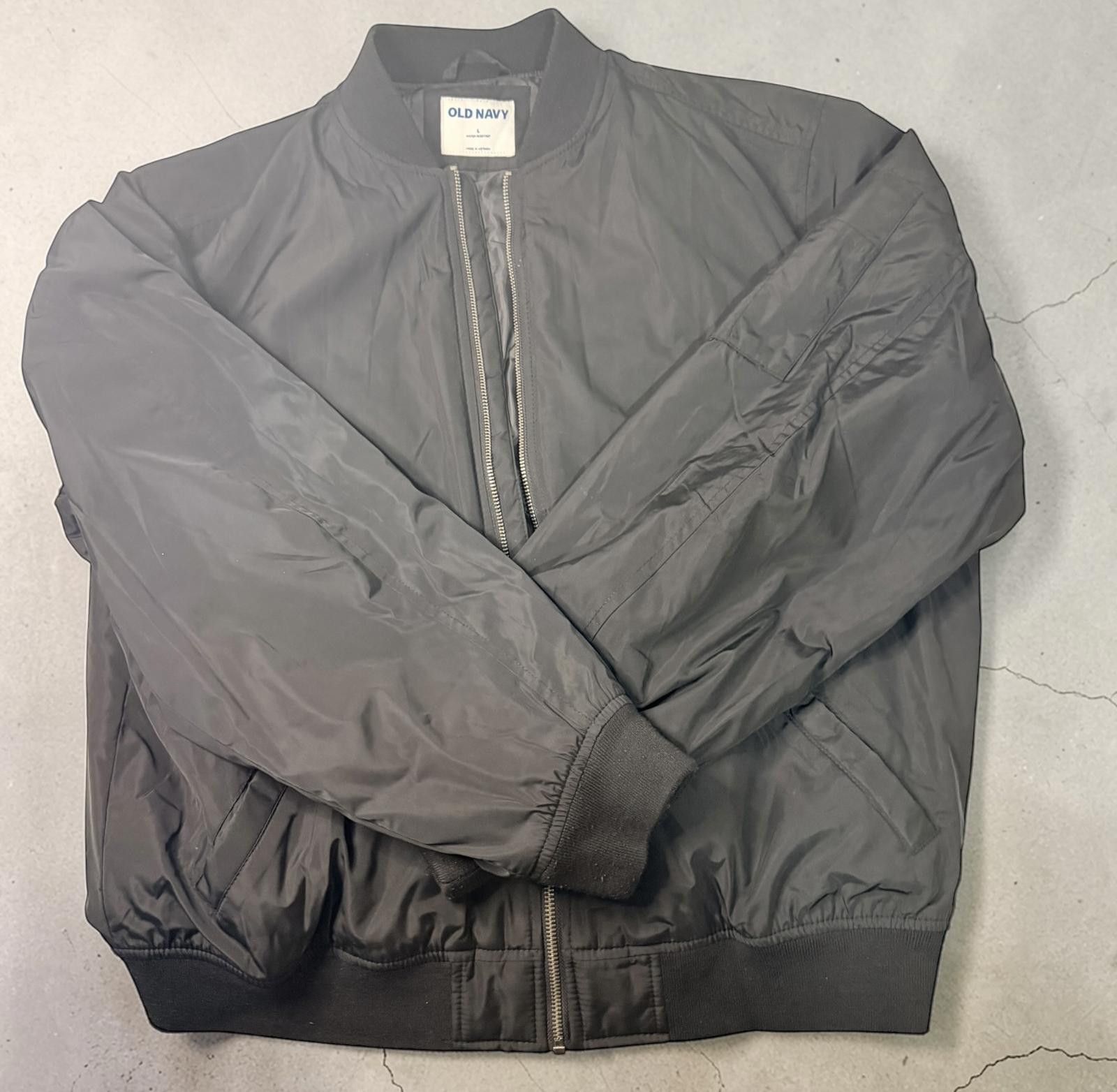 Old Navy Old Navy Black Bomber Jacket Size US L / EU 52-54 / 3 - 4 Thumbnail