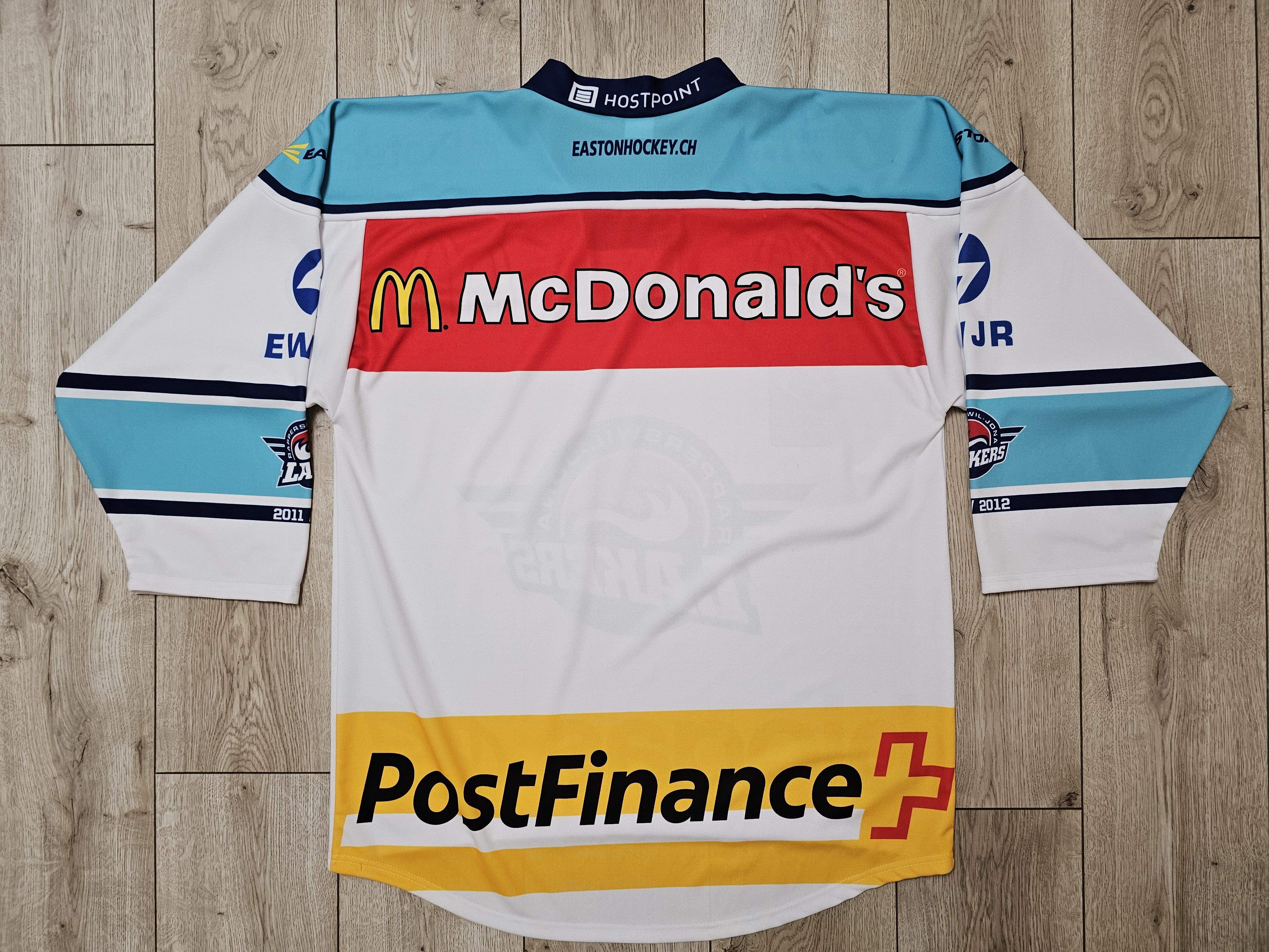 NHL × Vintage RAPPERSWIL-JONA LAKERS HOCKEY JERSEY ICE HOCKEY SWITZERLAND Size US XL / EU 56 / 4 - 2 Thumbnail