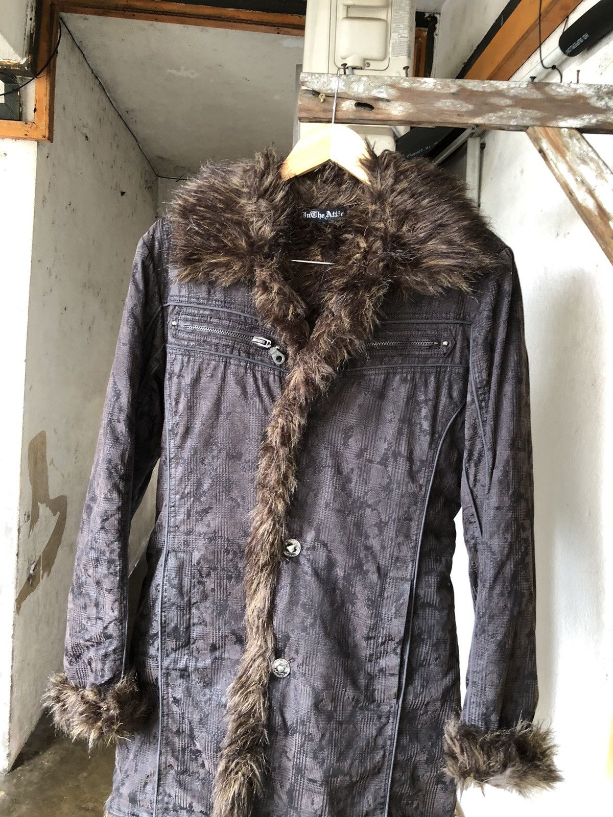 If Six Was Nine Rare❗️In The Attic Bondage Fur Punk Jacket Size US L / EU 52-54 / 3 - 16 Thumbnail