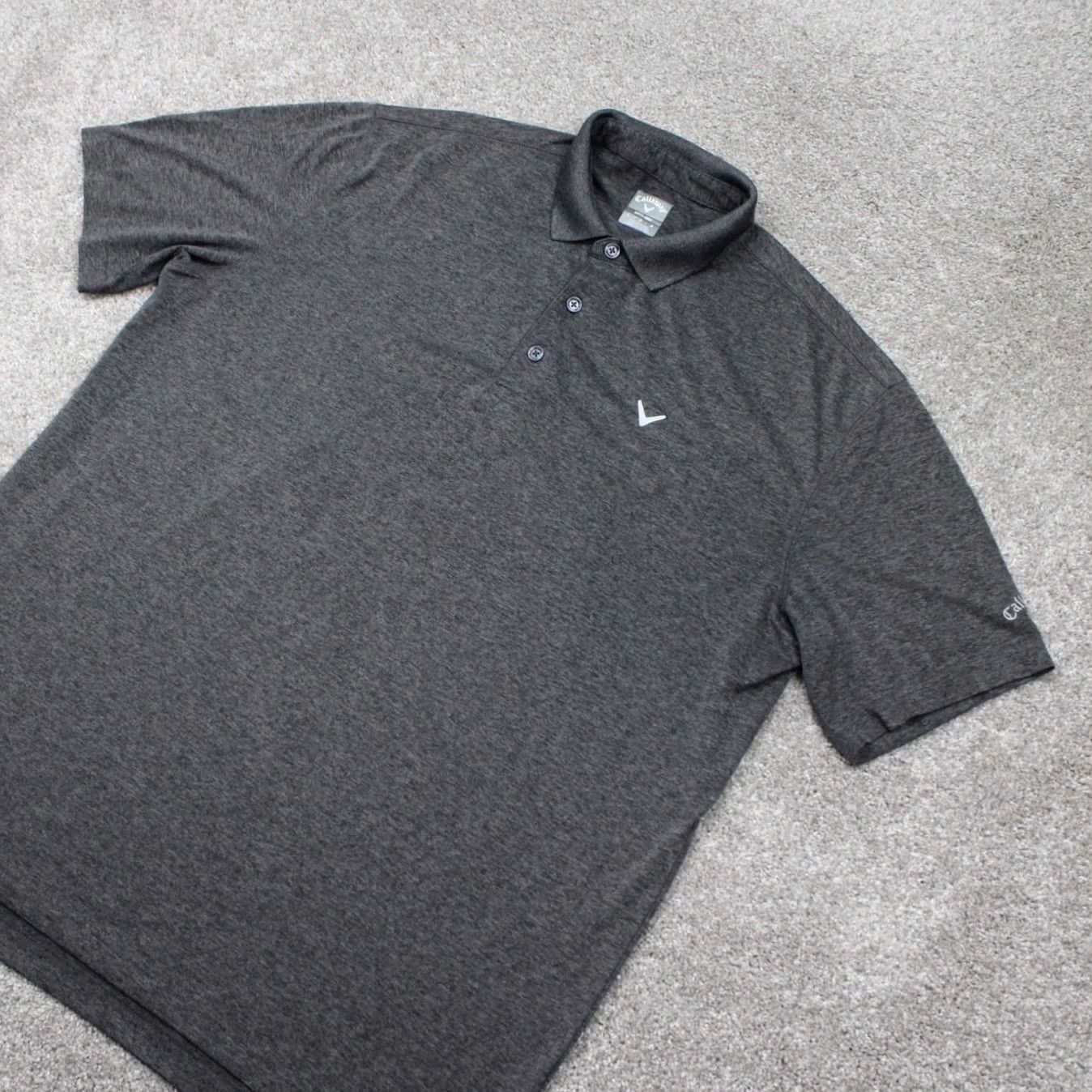 Callaway Callaway Polo Shirt Men Large Gray Opti-Dri Golf Stretch Short Sleeve Athletic - Mens Size US L / EU 52-54 / 3 - 3 Thumbnail