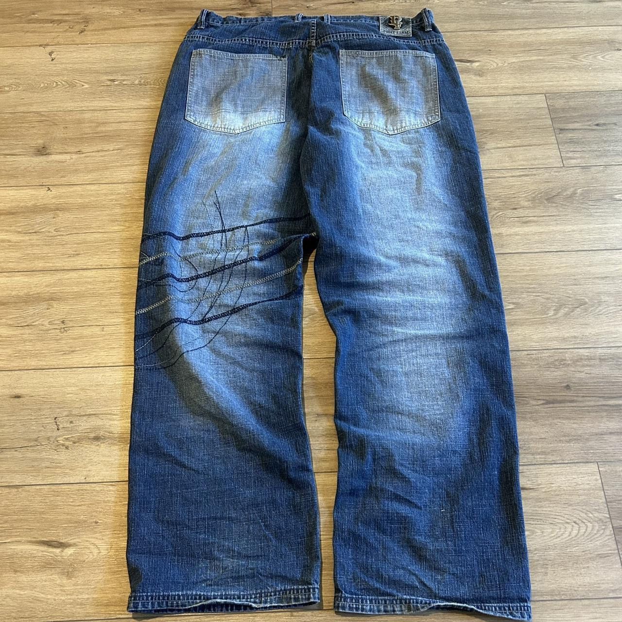 Phat Farm Grail Phat farm baggy embroidered jeans Size US 38 / EU 54 - 2 Thumbnail