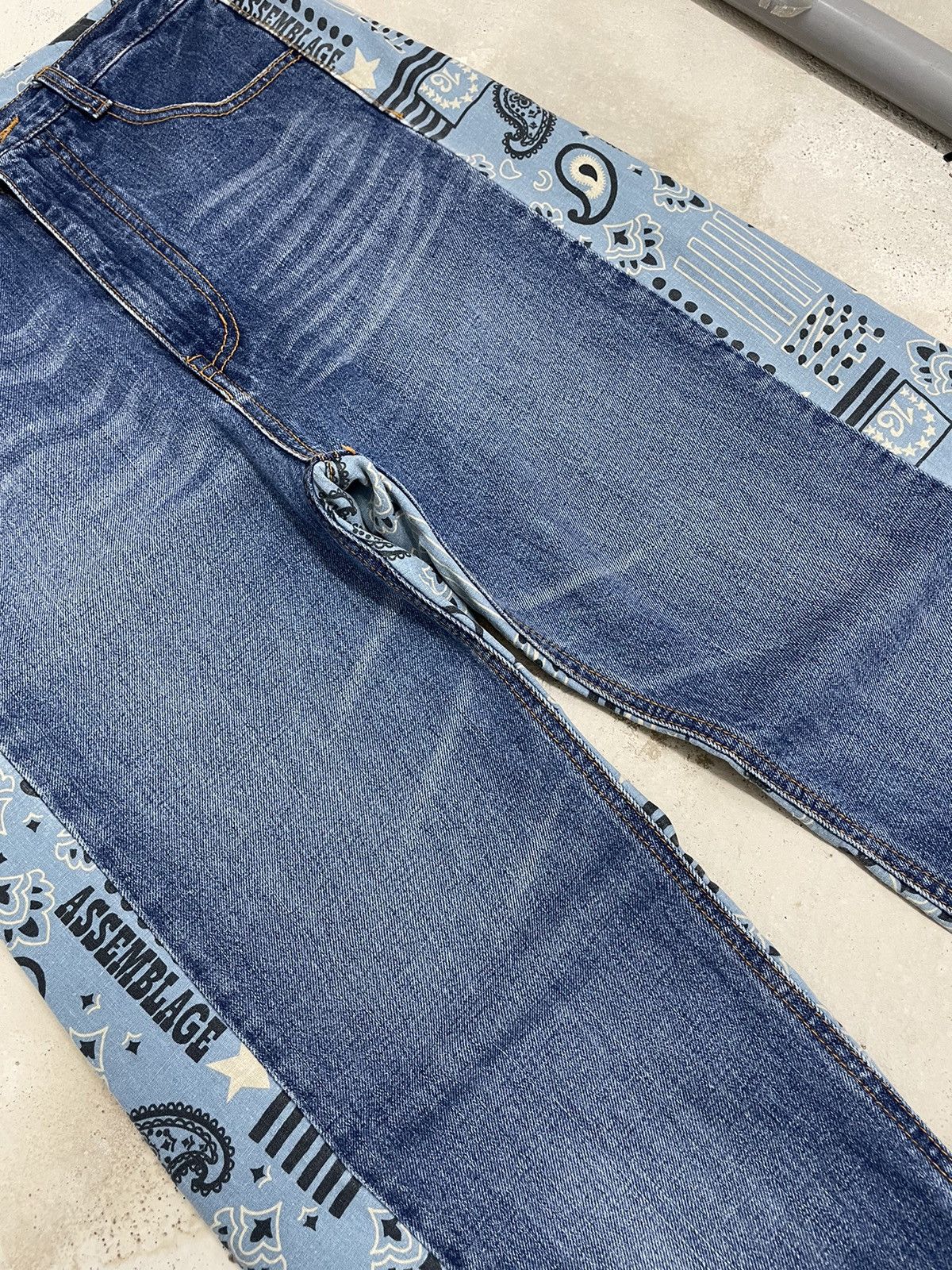 Other Rare Ne-Net by Issey Miyake Denim Pattern Size US 29 - 8 Thumbnail