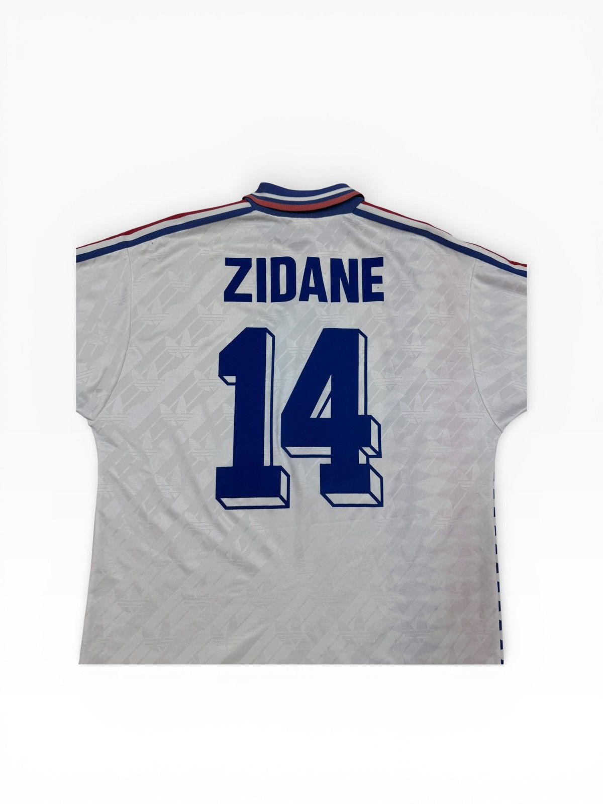 Adidas Vtg⚽️1994 World Cup Jersey France#14 Zidane Size US L / EU 52-54 / 3 - 14 Thumbnail