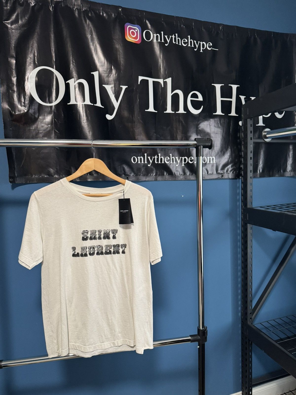 Saint Laurent Paris Saint Laurent tee Size US M / EU 48-50 / 2 - 3 Thumbnail