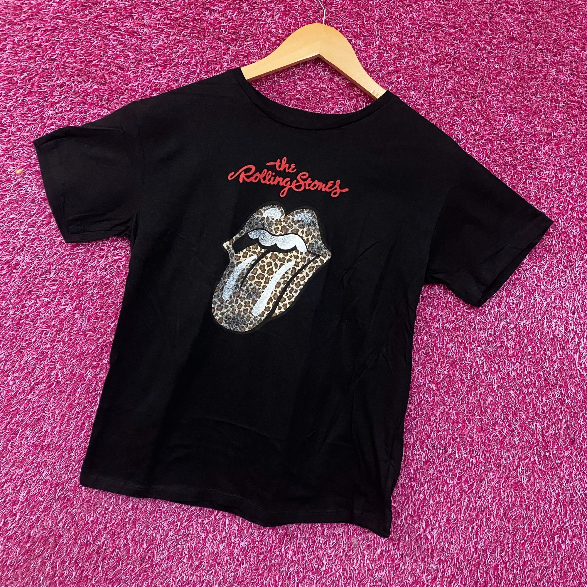 The Rolling Stones Rolling Stones Leopard Print Tongue Graphic Women's T-Shirt Size XL / US 12-14 / IT 48-50 - 3 Thumbnail
