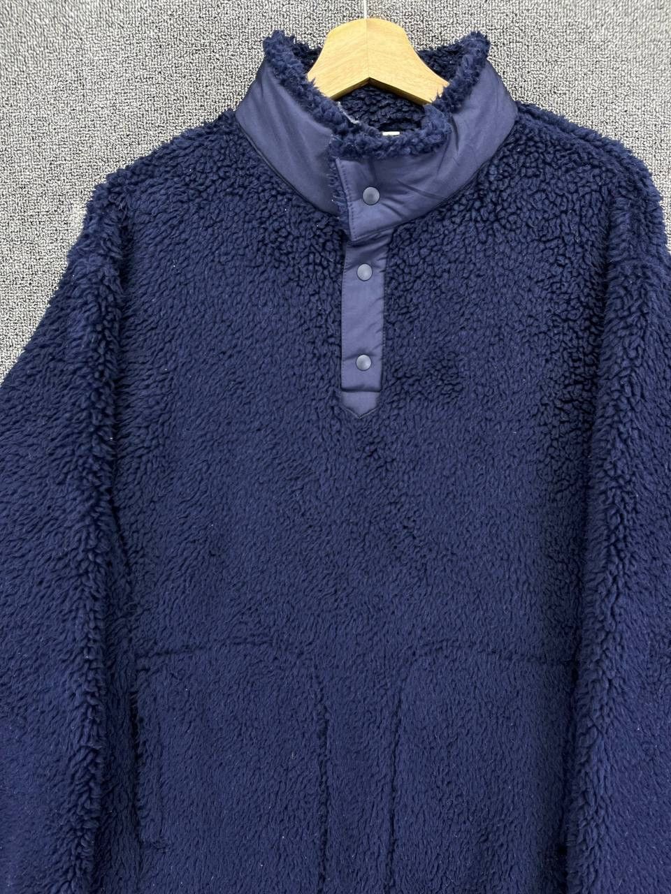 Uniqlo × White Mountaineering White Mountaineering Fleece Snap-T Button Up Sweatshirt Size US L / EU 52-54 / 3 - 4 Thumbnail
