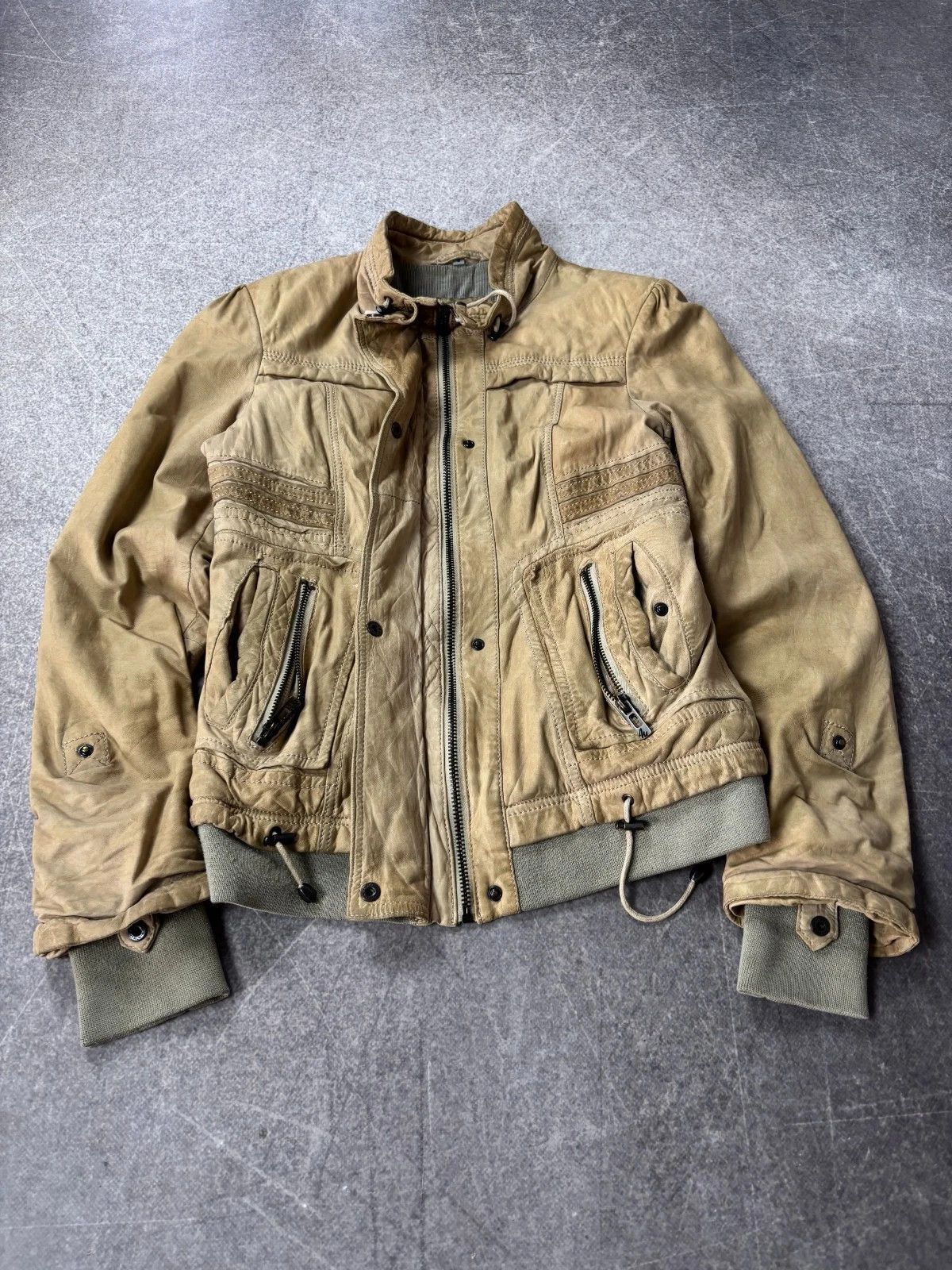 Yohji Yamamoto CROPPEDWASHED HYSTERIC GLAMOUR STYLE LEATHER JACKET Size US M / EU 48-50 / 2 - 2 Thumbnail