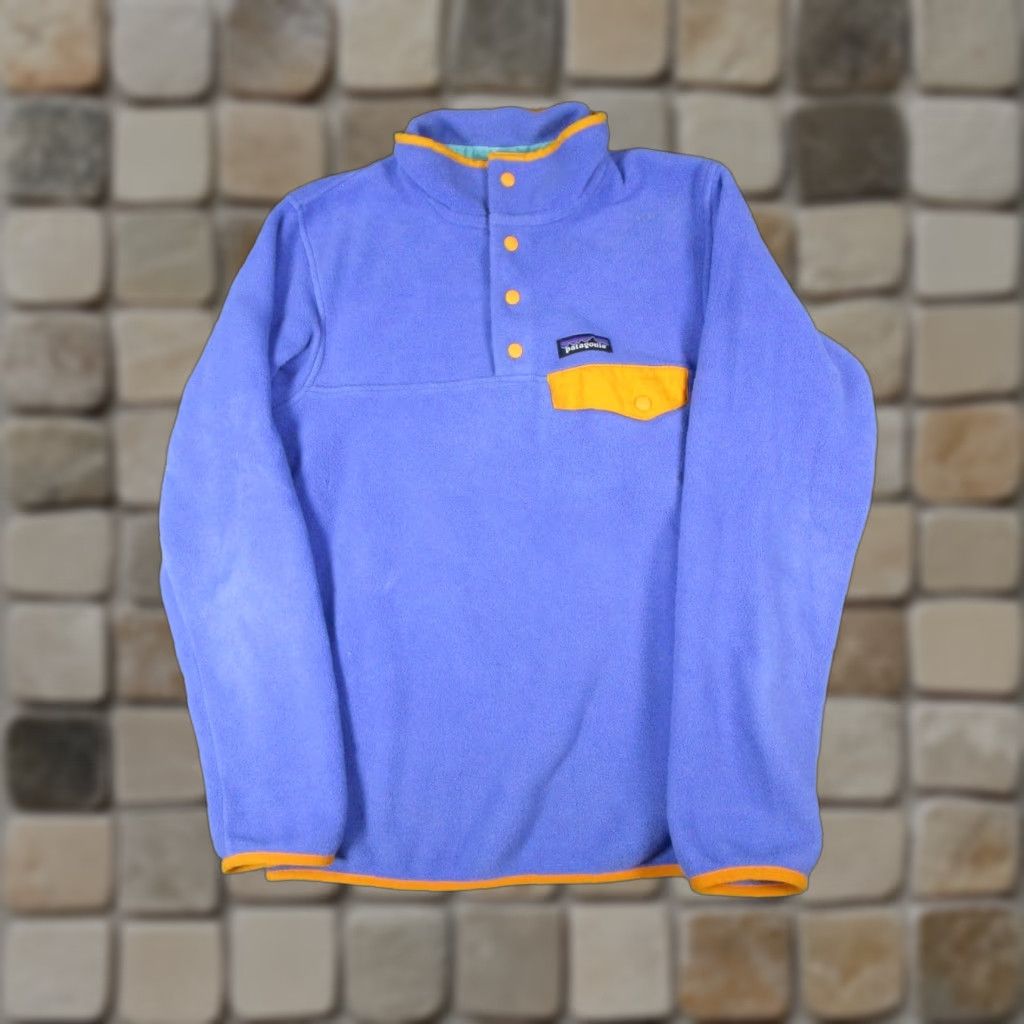 Patagonia Patagonia Synchilla Snap-T Sweater Womens XS Blue Yellow Hiking Fleece Size M / US 6-8 / IT 42-44 - 1 Thumbnail