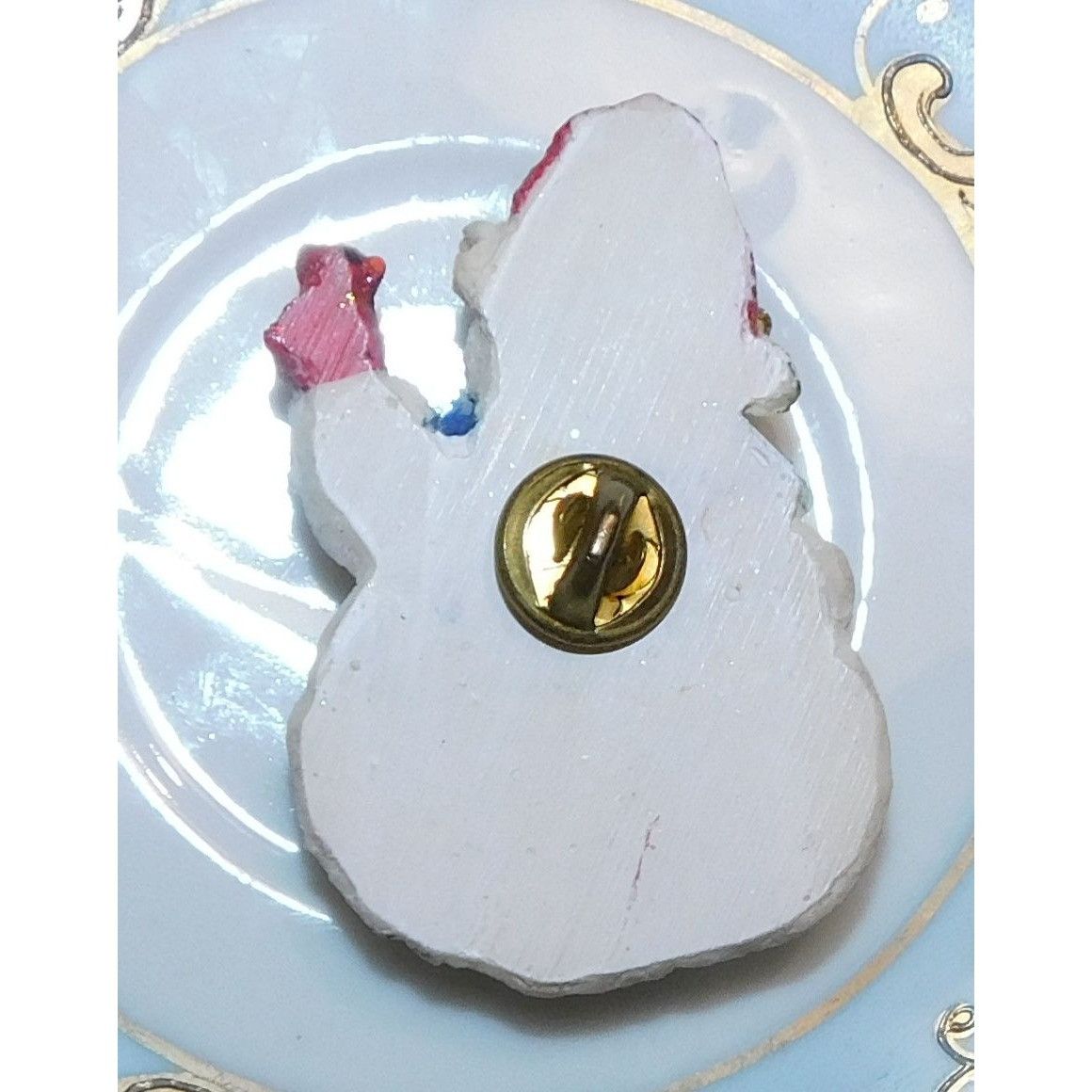 Other Glitter Snowman Holding Red Bird Brooch Size ONE SIZE - 4 Thumbnail
