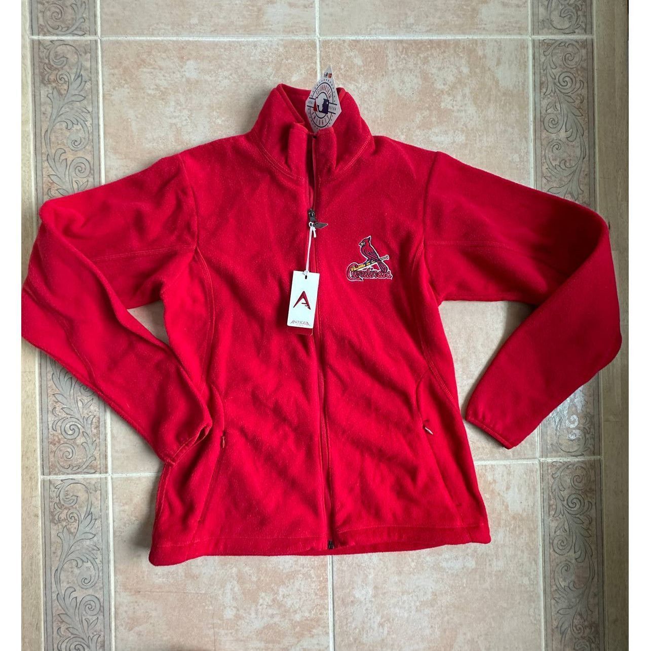 Antigua Antigua Ice Red fleece Jacket Cardinals MLB women size S Size S / US 4 / IT 40 - 1 Thumbnail