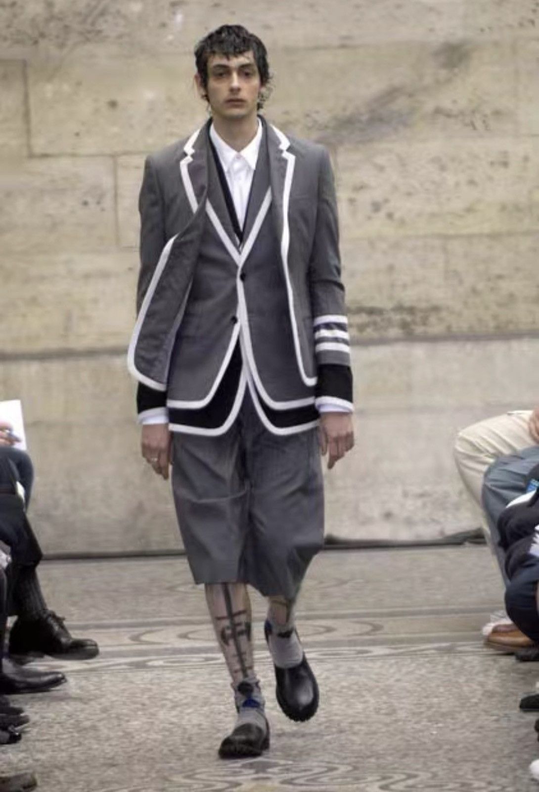 Comme des Garcons Comme des Garçons 08SS Striped White-Trim Blazer J4 Size US S / EU 44-46 / 1 - 3 Thumbnail