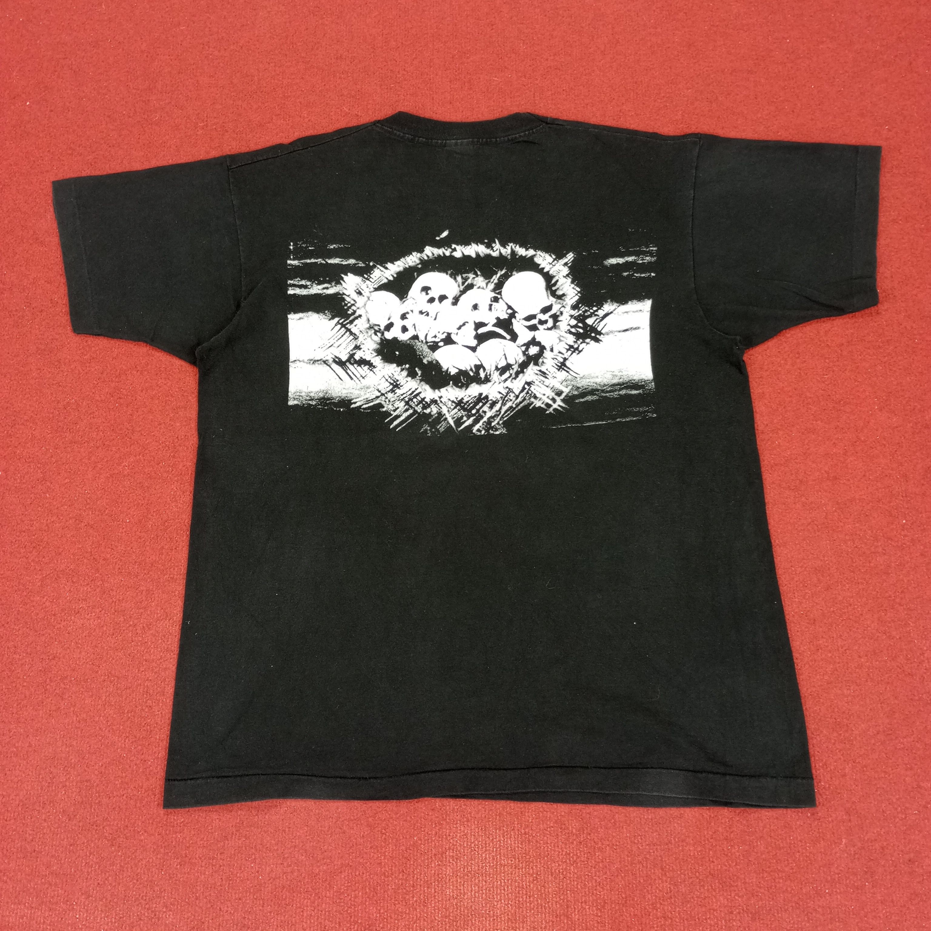 Band Tees × Vintage Skull Flux Music Punk Rock Style Vintage Tshirt Size US XL / EU 56 / 4 - 1 Thumbnail