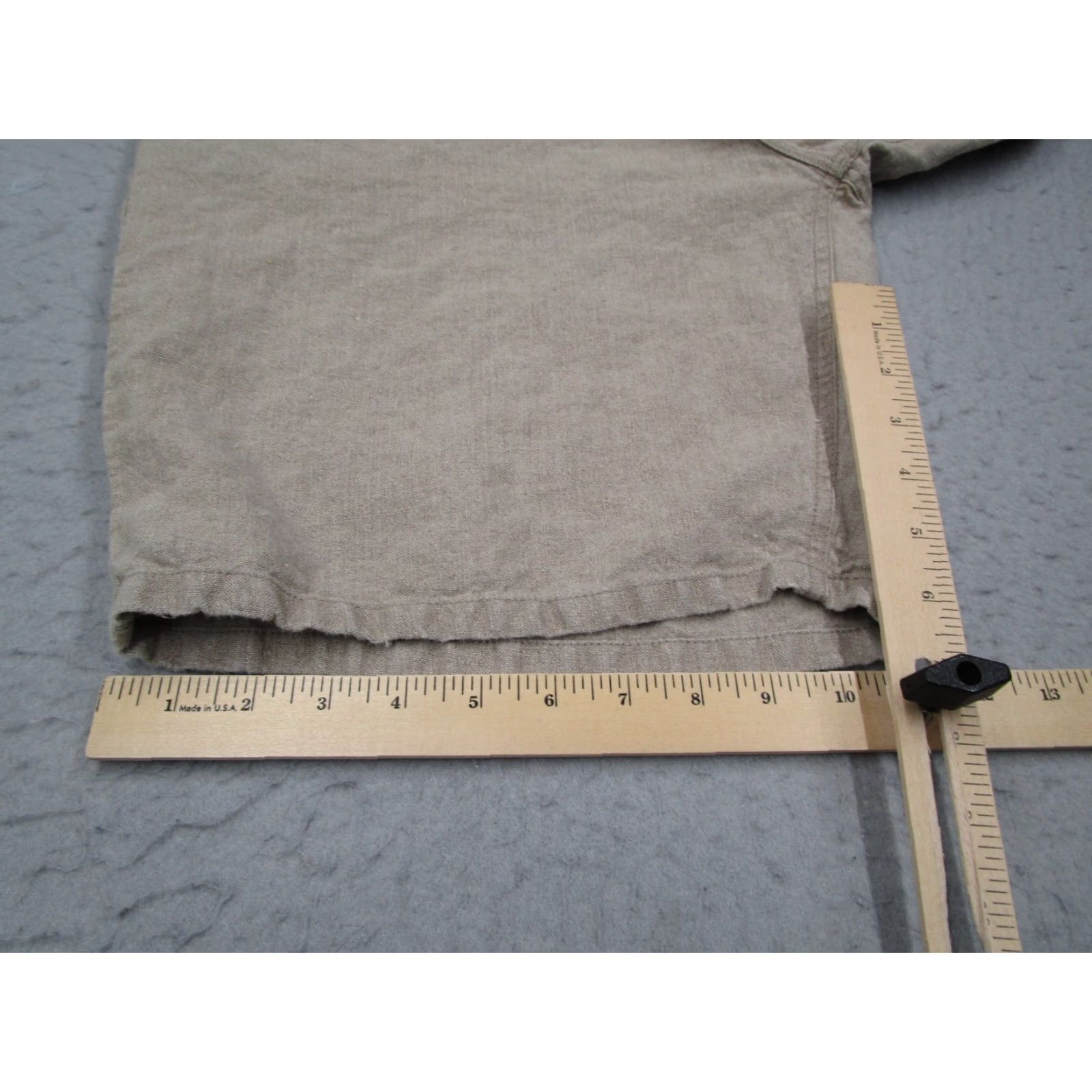 Gap VINTAGE Gap Shorts Mens 38 Beige Linen Casual 9" Walk Travel Golf Y2K Size US 38 / EU 54 - 4 Thumbnail