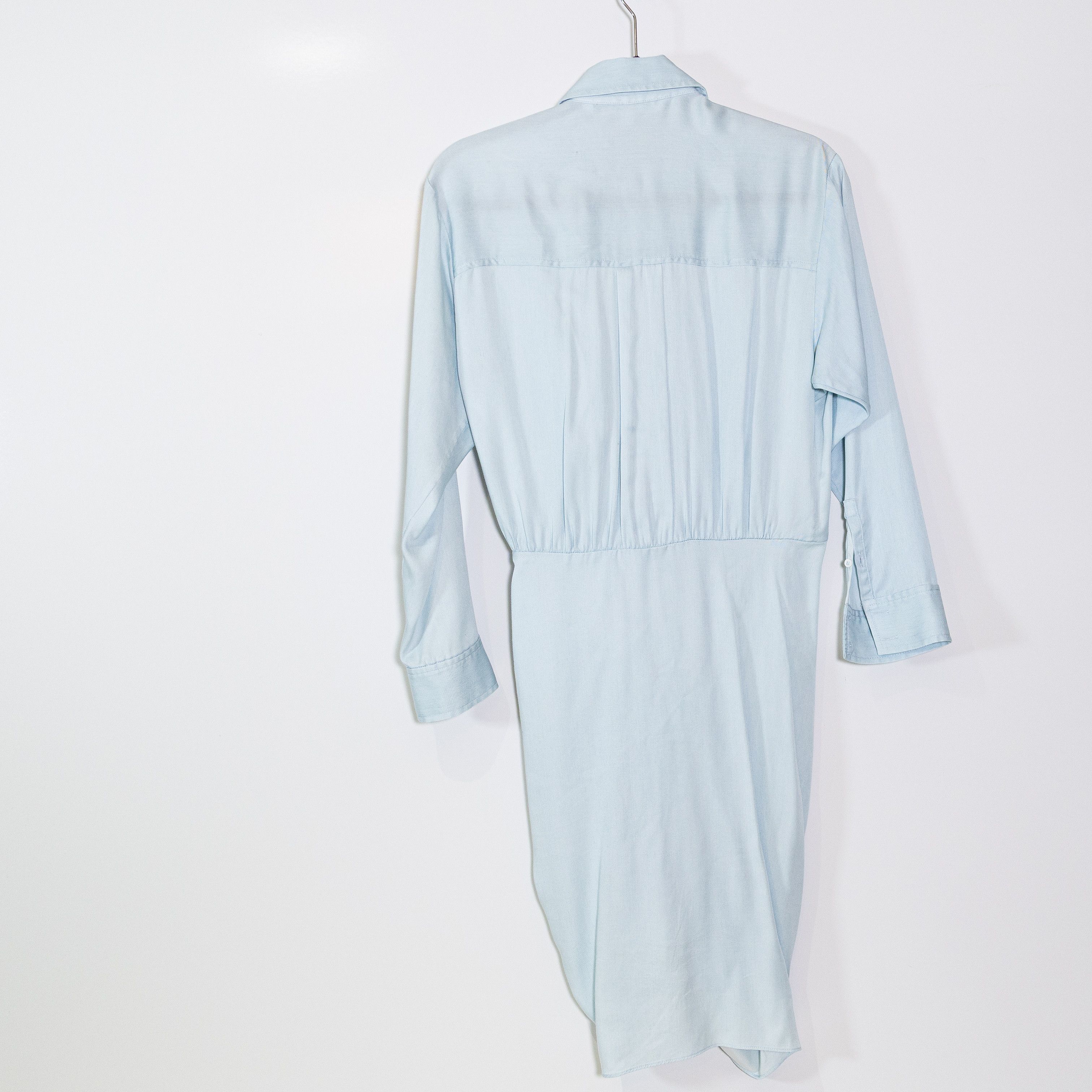 Veronica Beard Veronica Beard Sierra Ruched Chambray Size S / US 4 / IT 40 - 3 Thumbnail