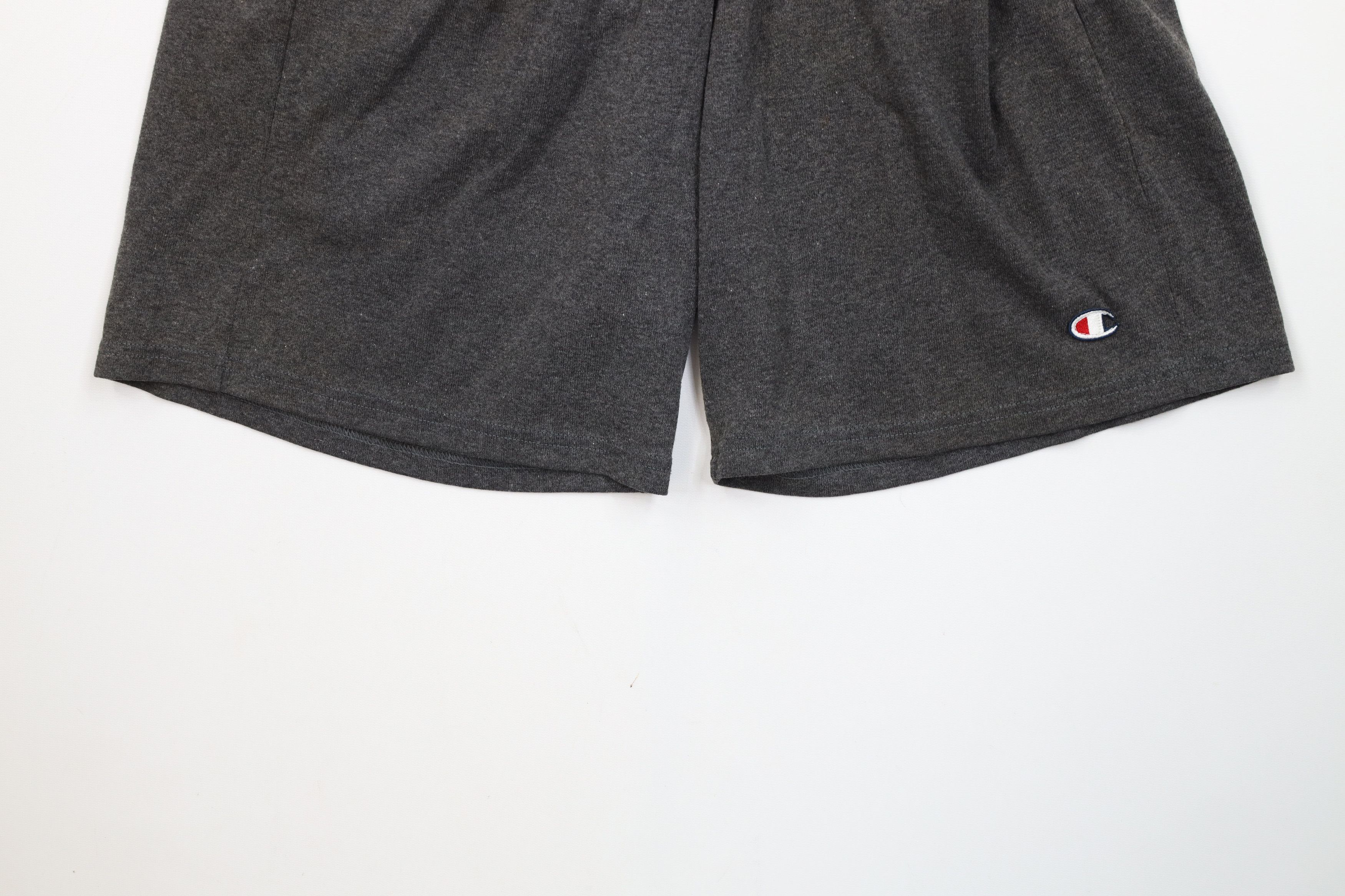 Champion Vintage 90s Champion Heavyweight Above Knee Shorts Dark Gray Size US 34 / EU 50 - 4 Thumbnail