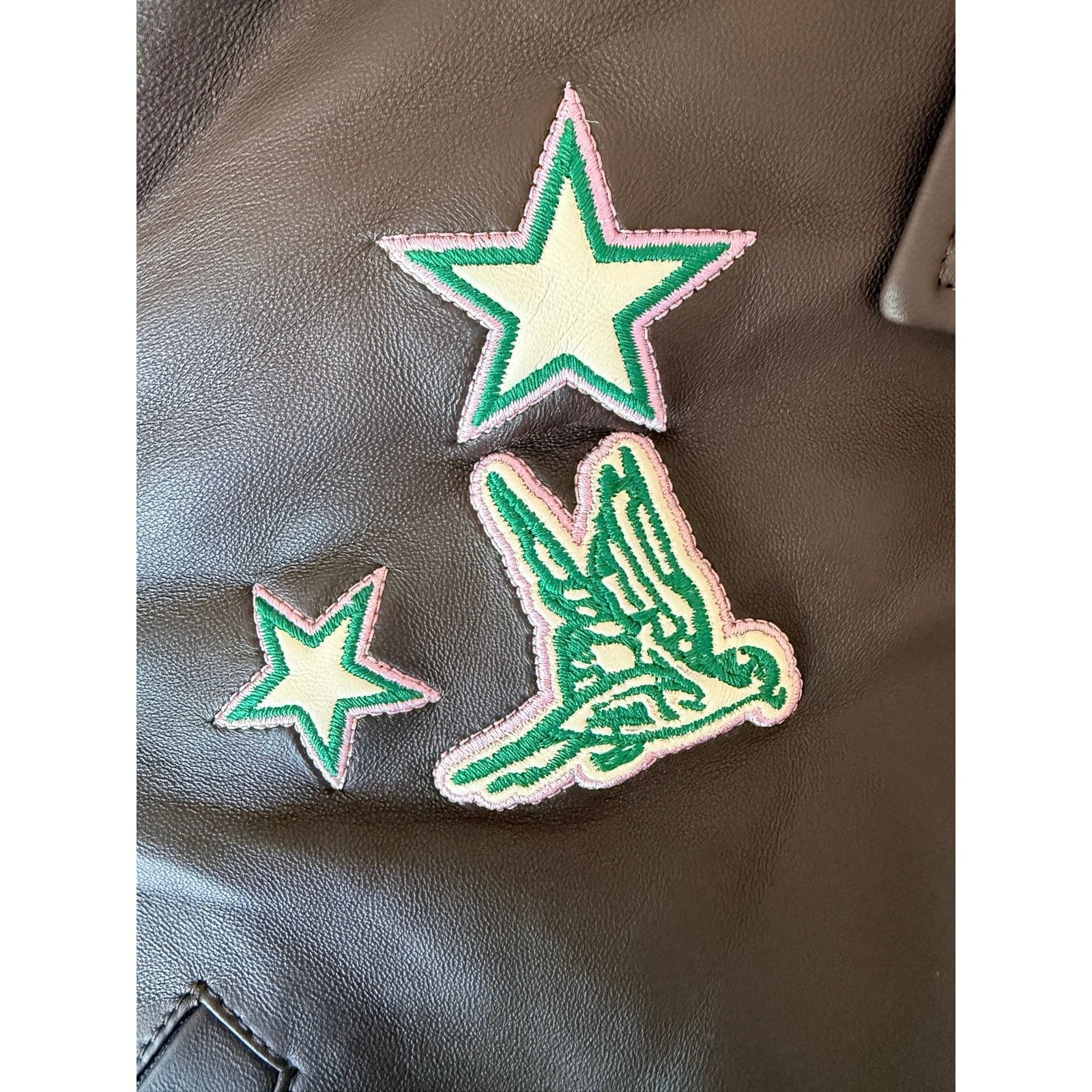 Off-White Off-White Virgil Abloh Trap House Crop Leather Varsity IT 40 Size S / US 4 / IT 40 - 10 Thumbnail
