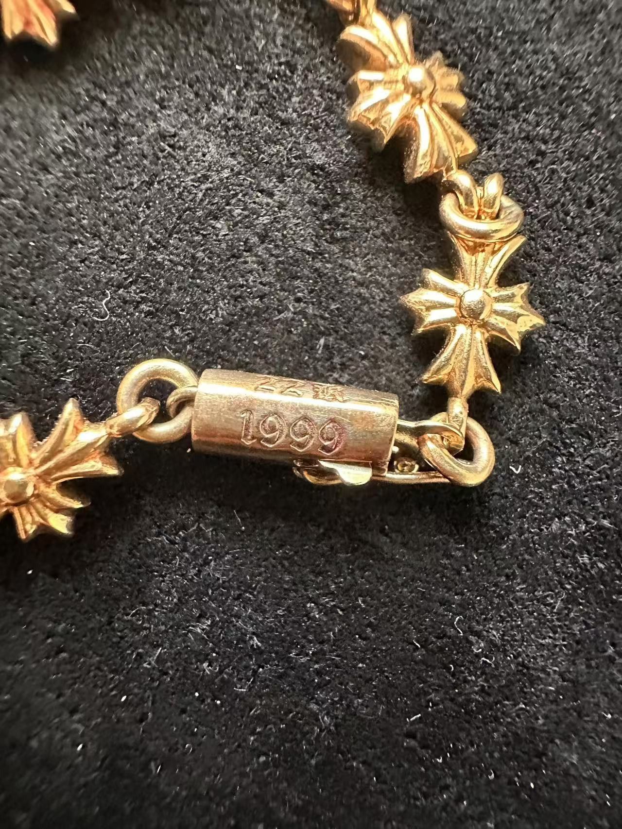 Chrome Hearts Chrome Hearts 22K Gold Tiny E Bracelet Size ONE SIZE - 6 Thumbnail